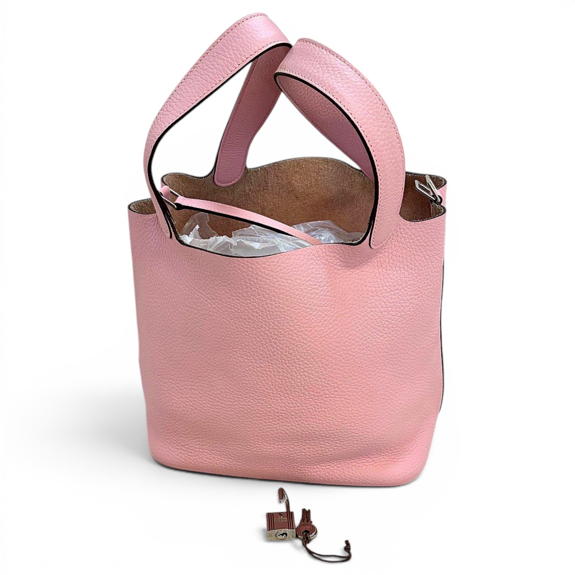 Picotin leather handbag