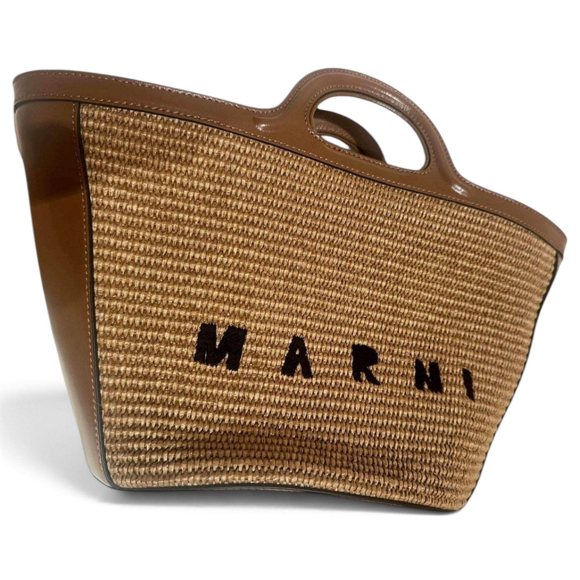 Tropicalia leather handbag