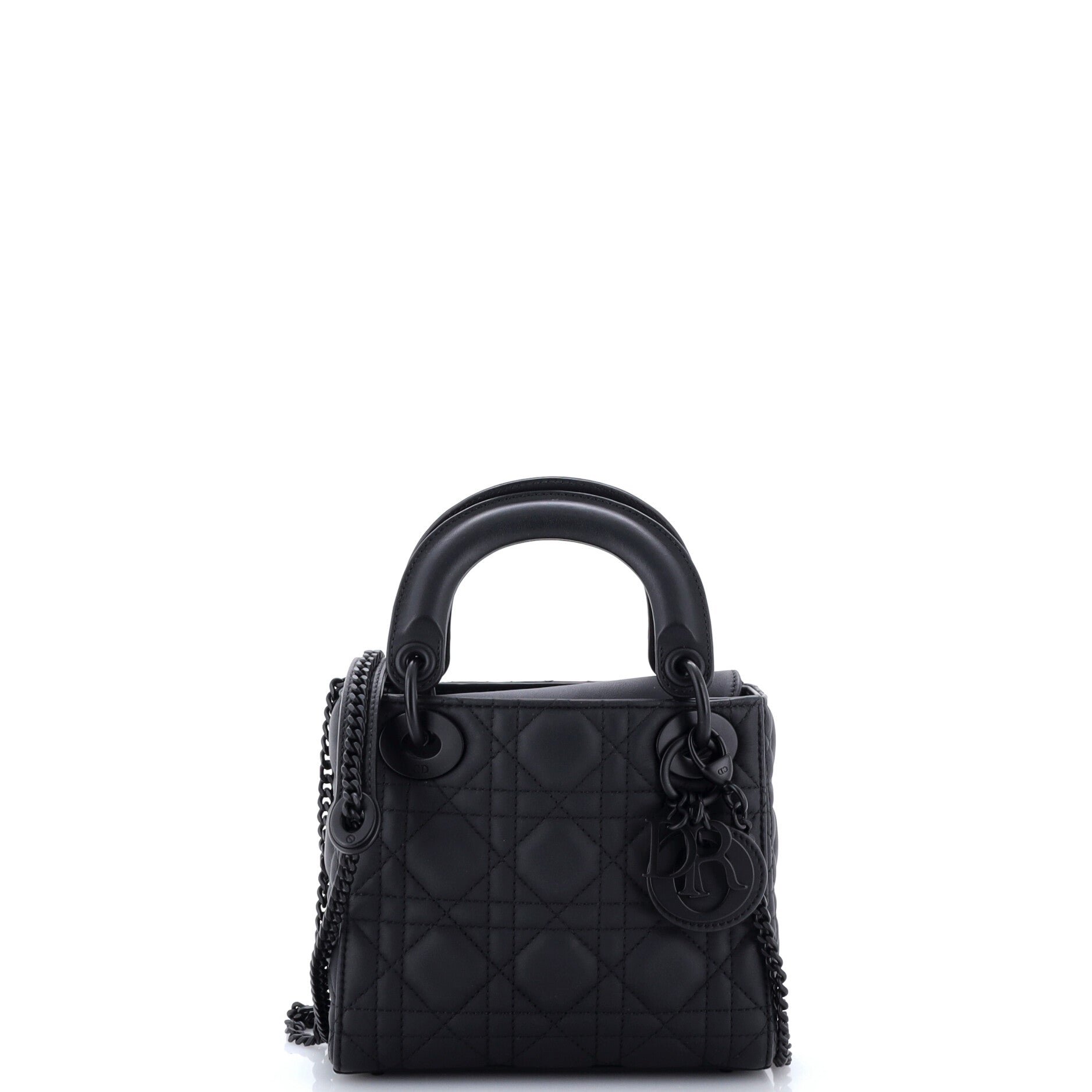 Ultra Matte Lady Dior Chain Bag Cannage Quilt Calfskin Mini