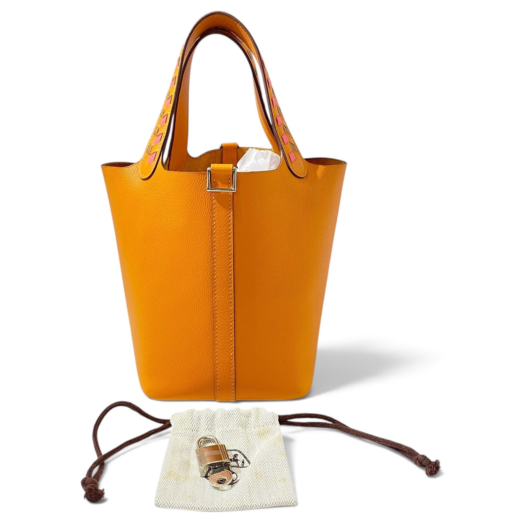 Picotin leather handbag