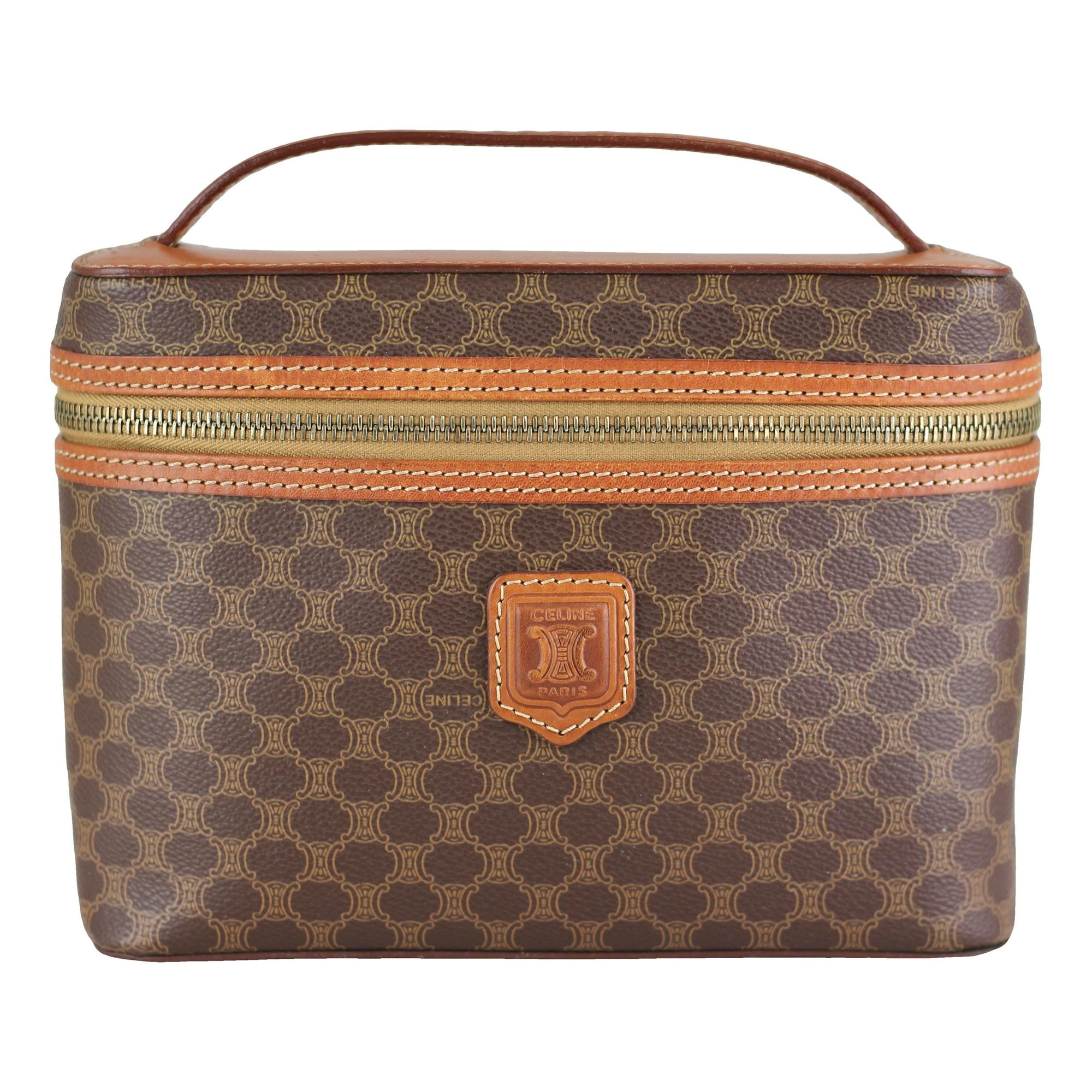 Leather vanity case