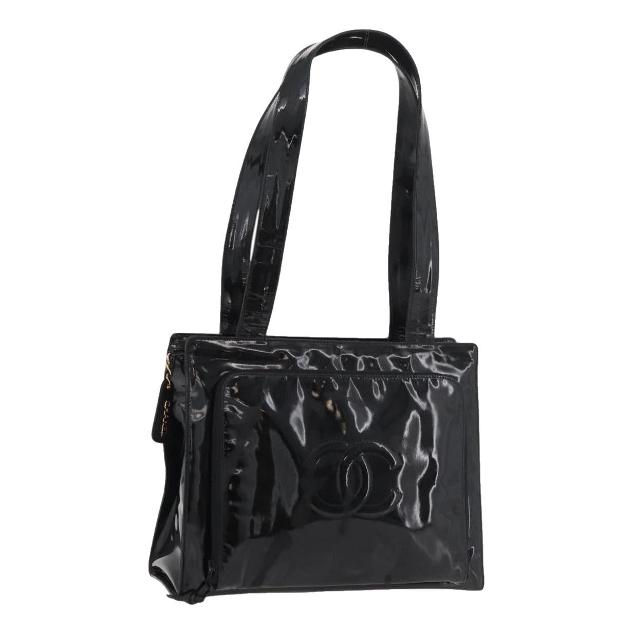 Patent leather tote