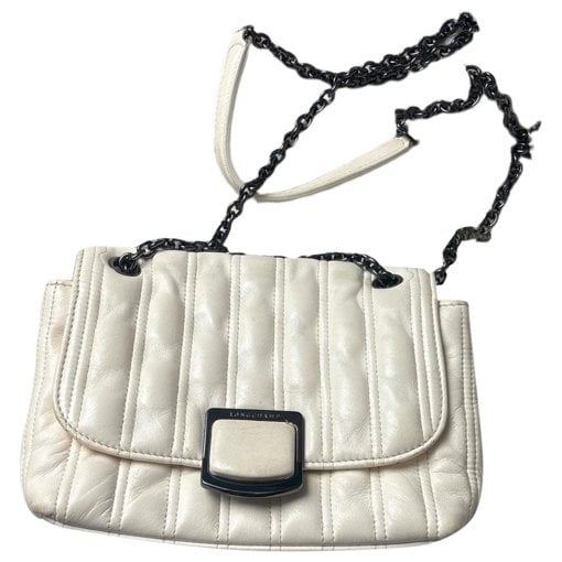 Leather clutch bag