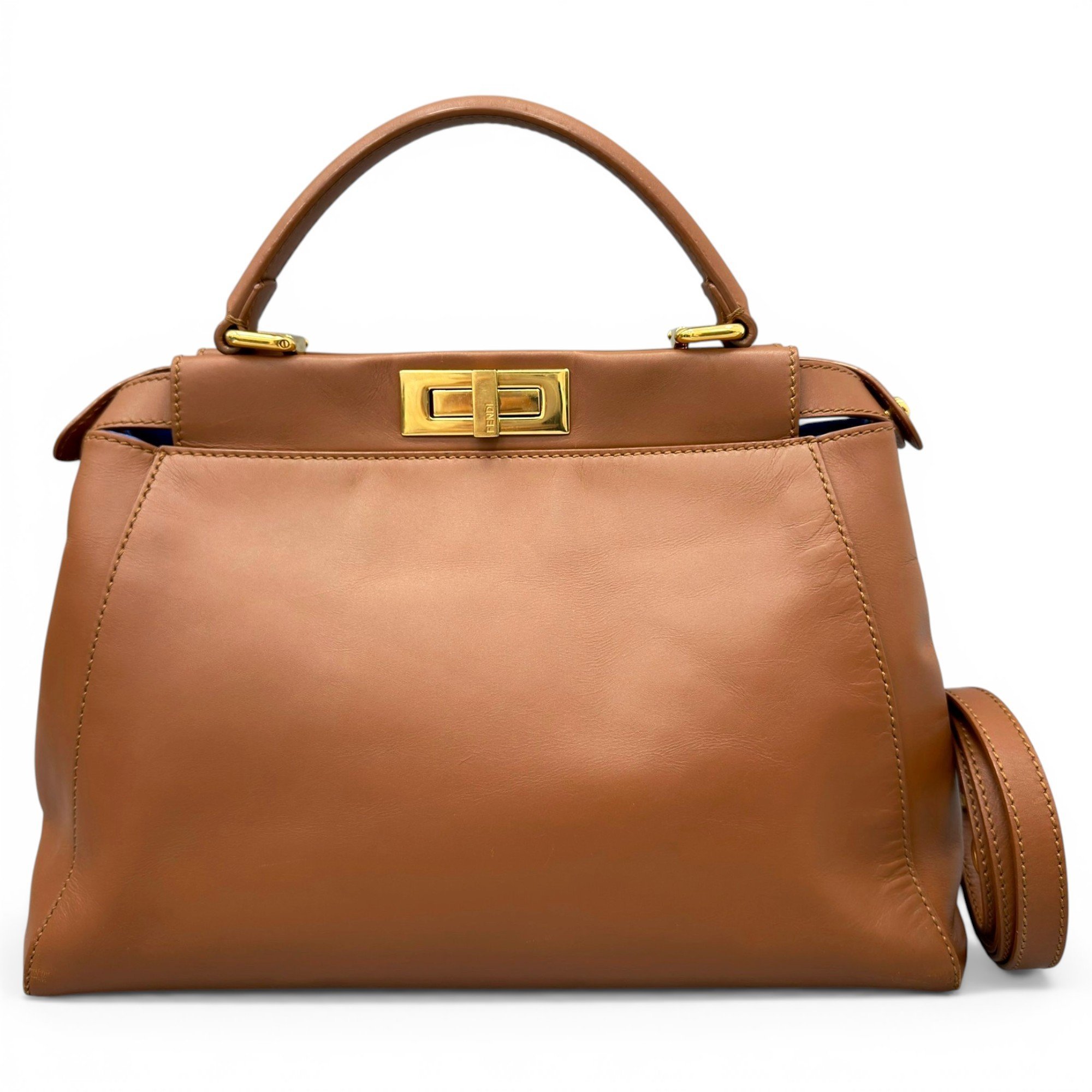 Peekaboo leather handbag