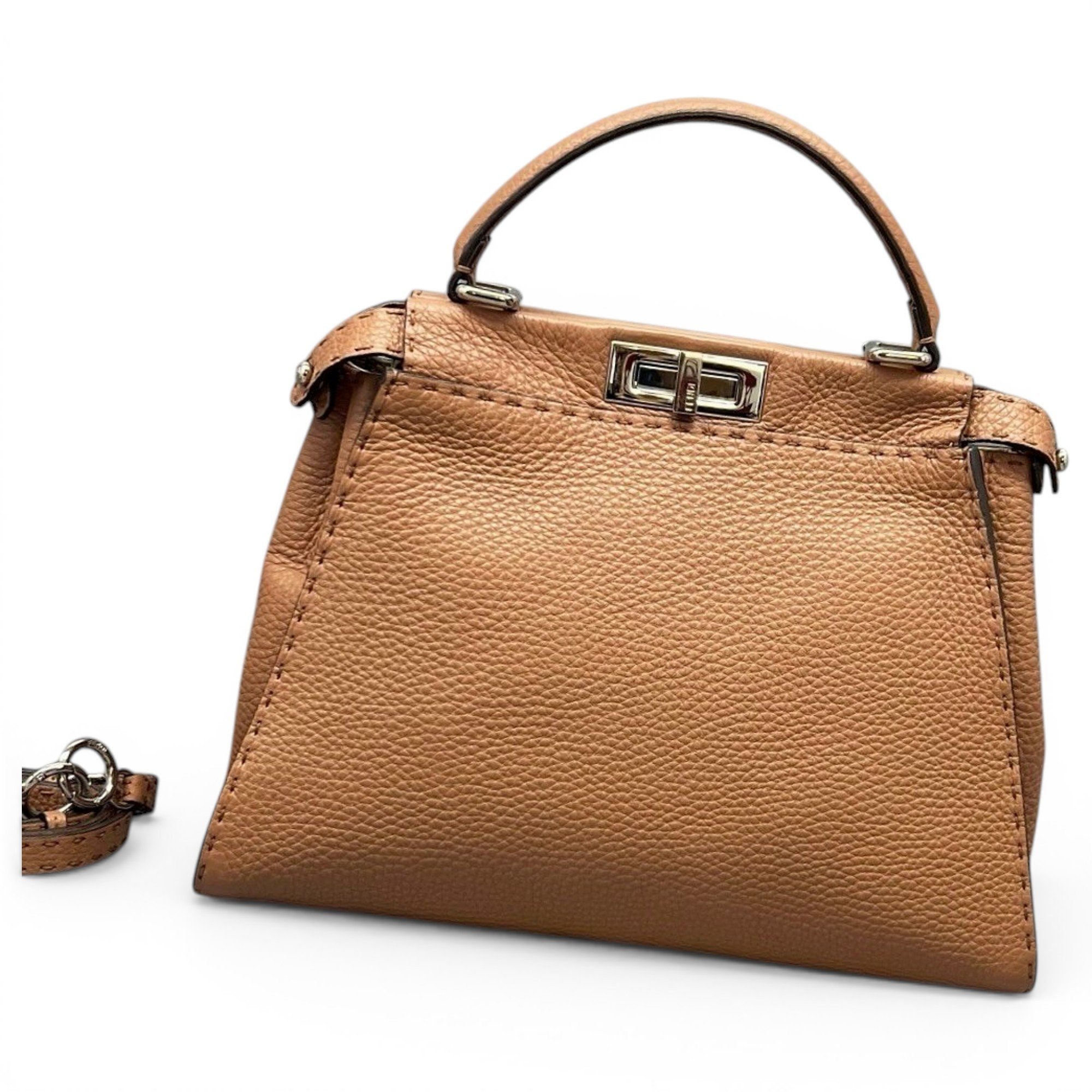 Peekaboo leather handbag