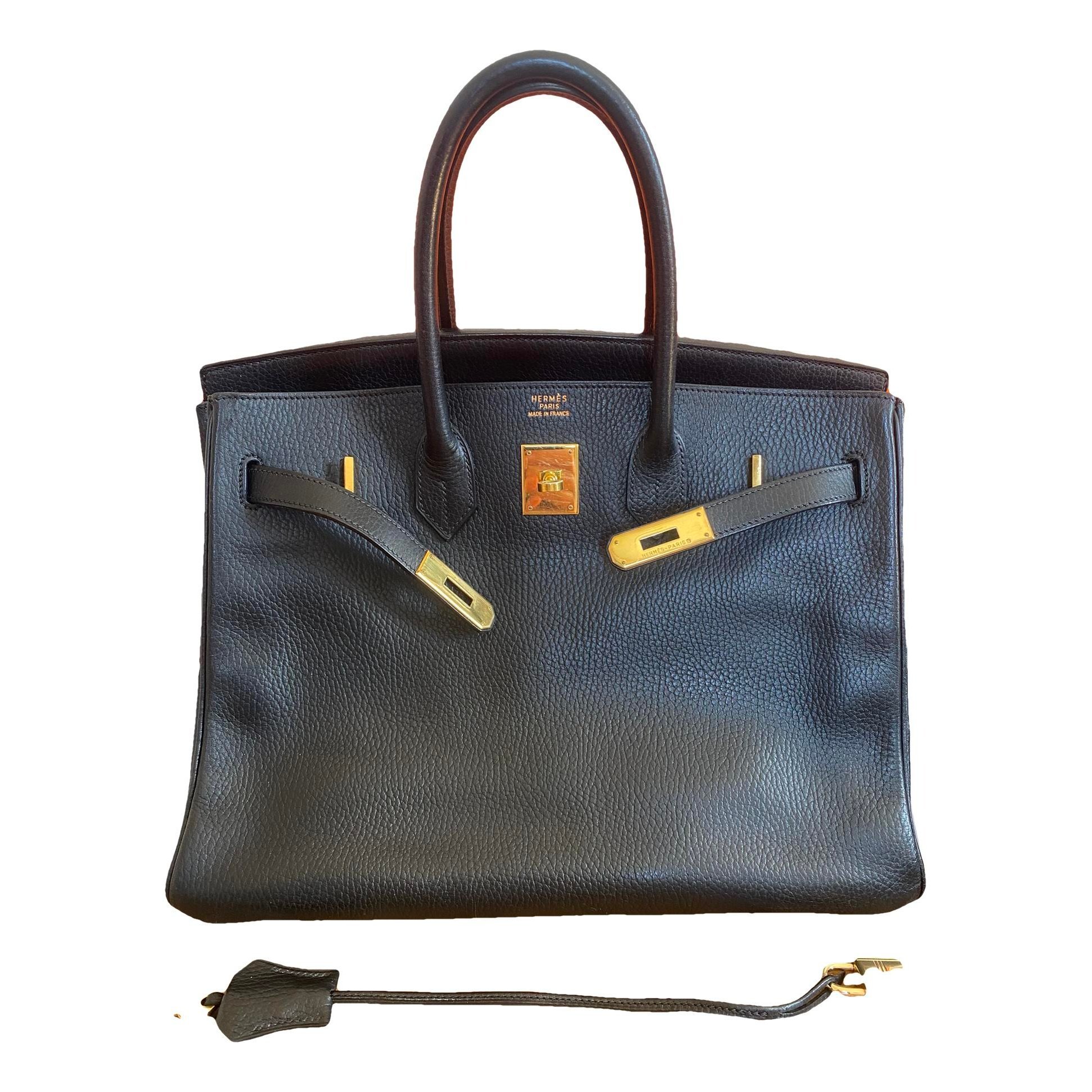 Birkin 35 leather handbag