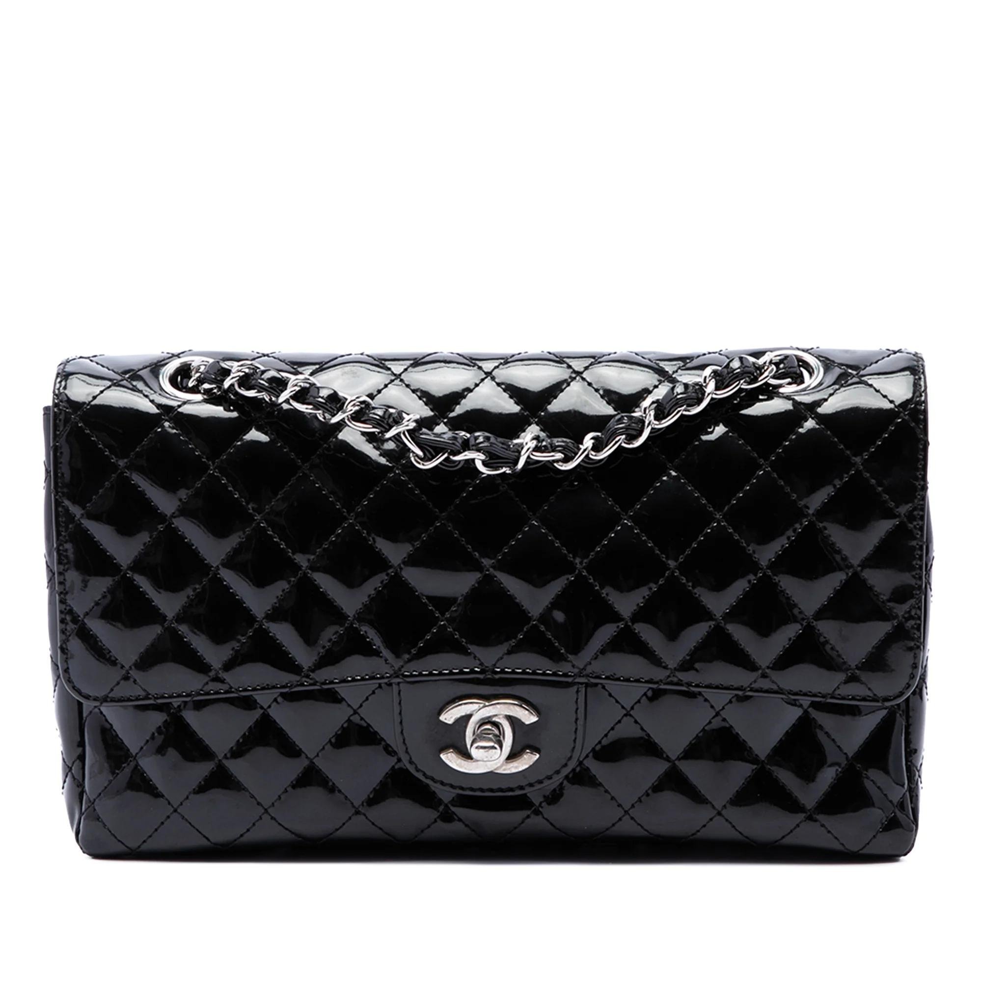 Patent leather handbag