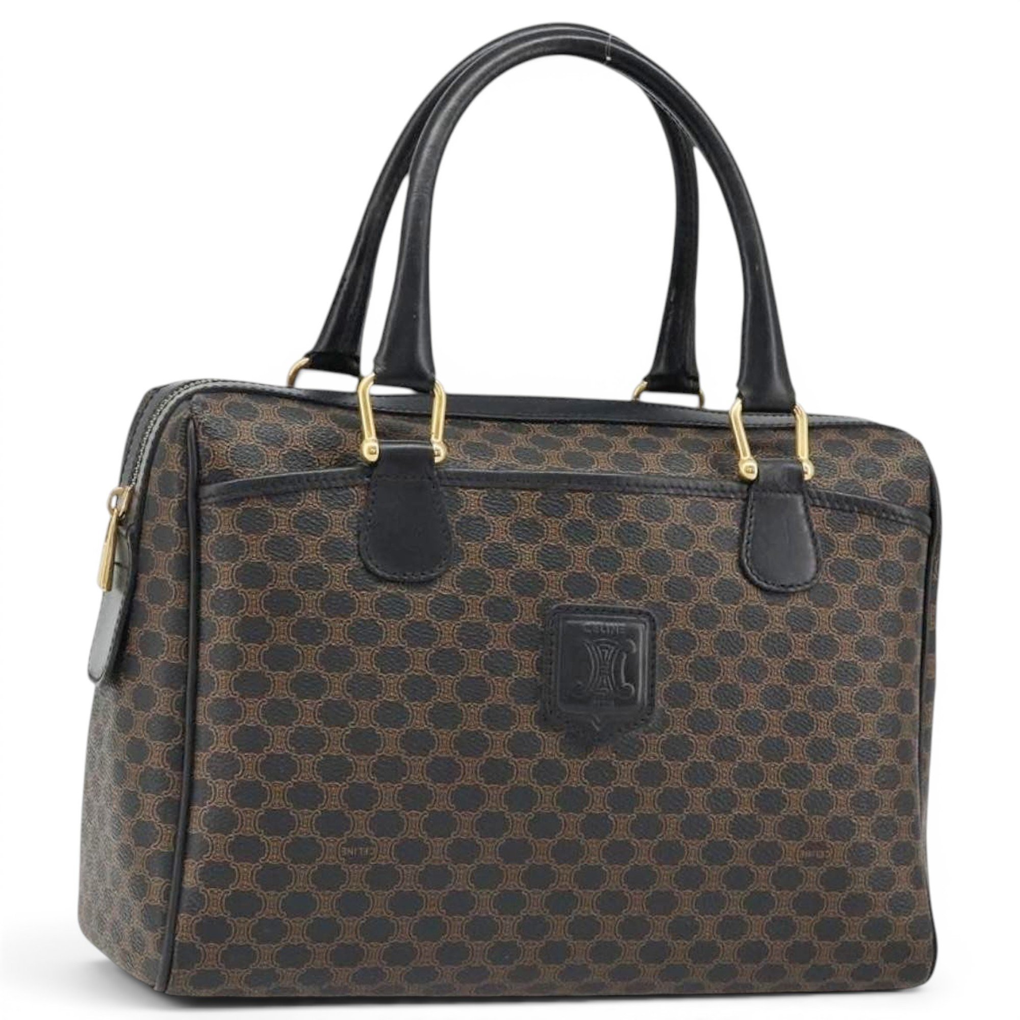 Leather bowling bag