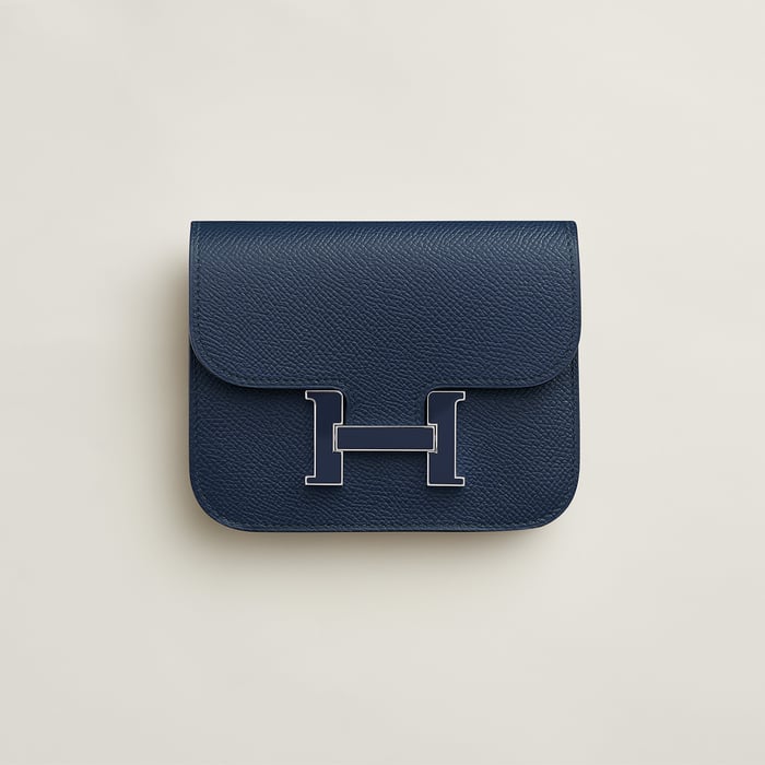 Bleu Abysse Constance Slim Wallet