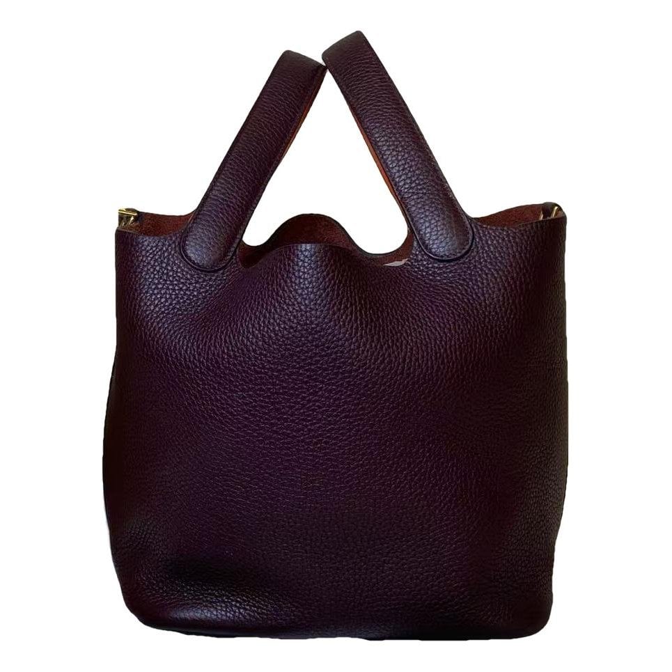 Picotin leather handbag