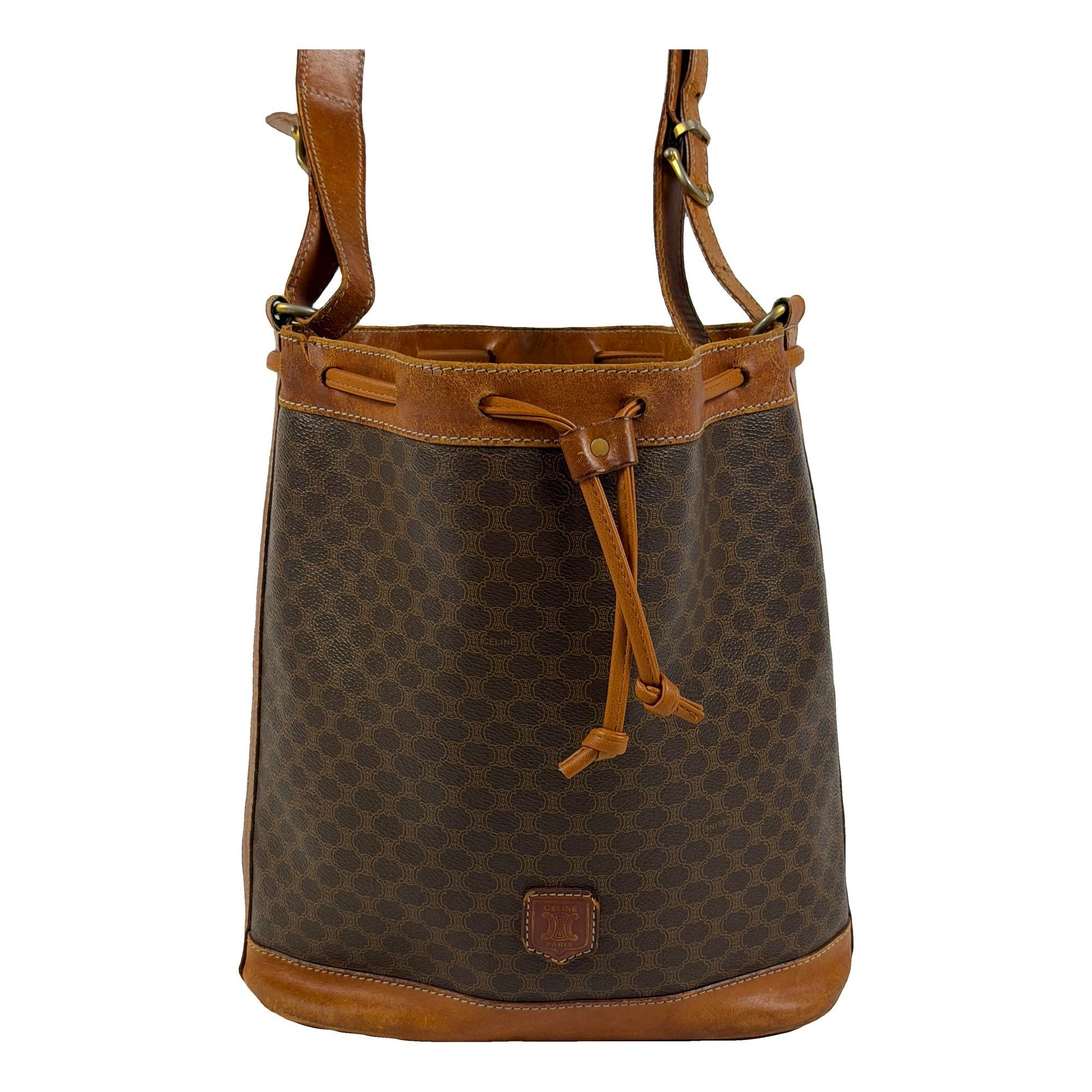 SAC SEAU leather crossbody bag