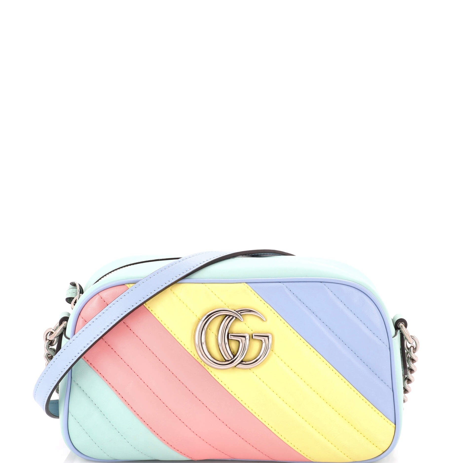 GG Marmont Shoulder Bag Diagonal Quilted Leather Small
