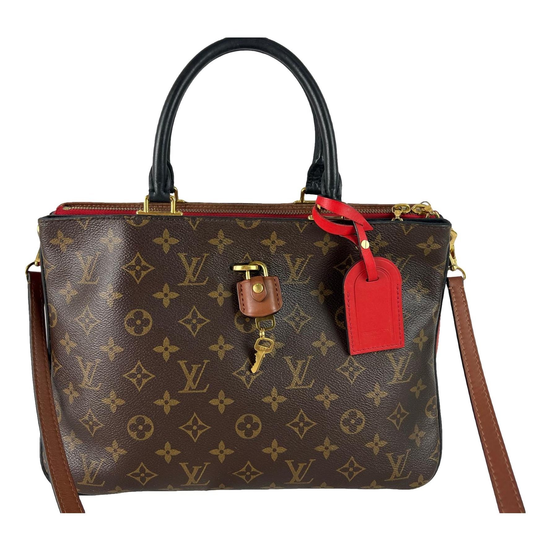 Millefeuille leather handbag