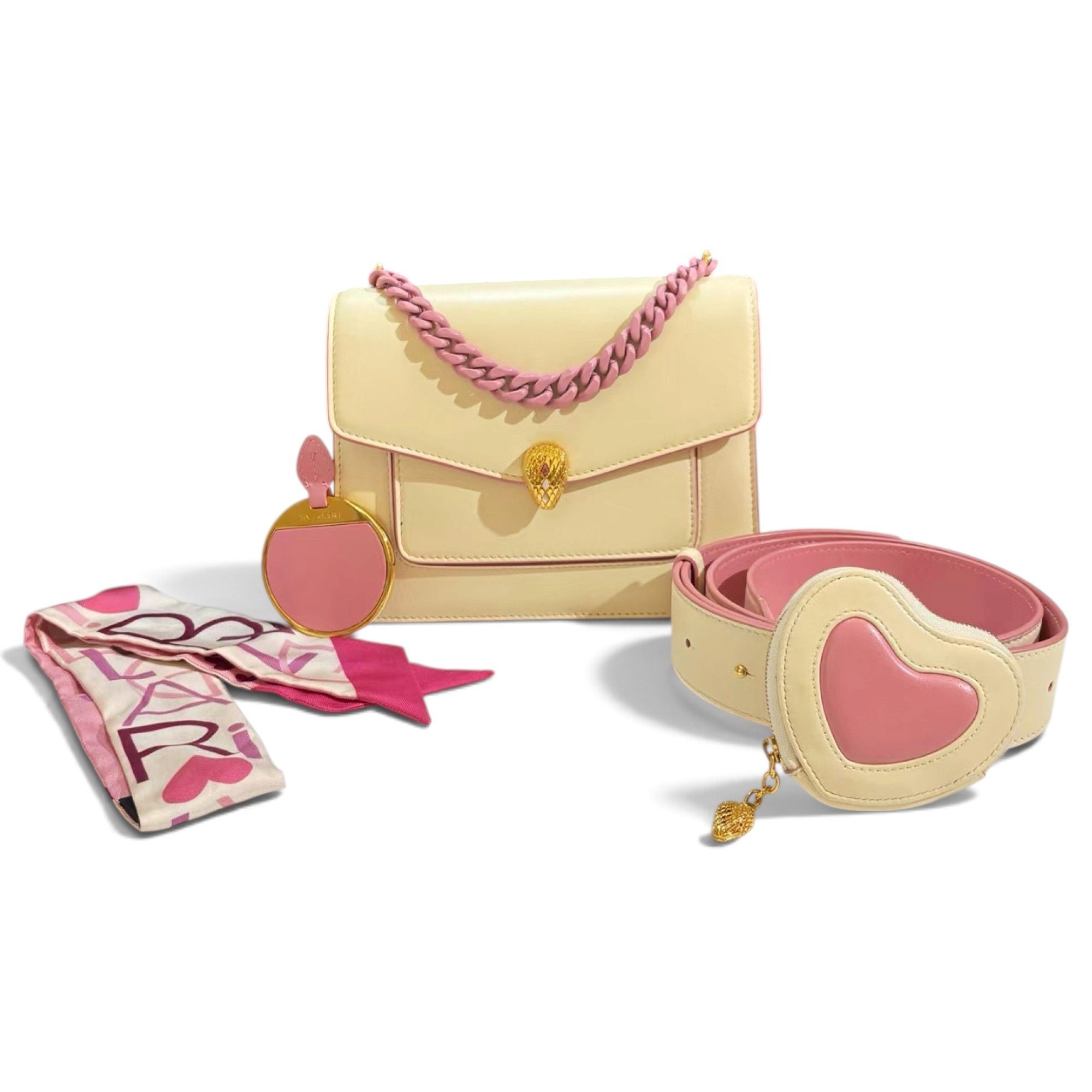 Bvlgari Serpenti leather handbag