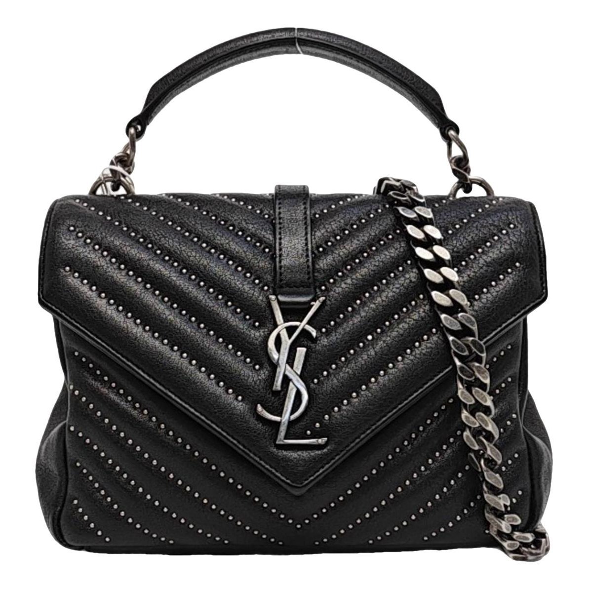 Collége monogramme leather handbag