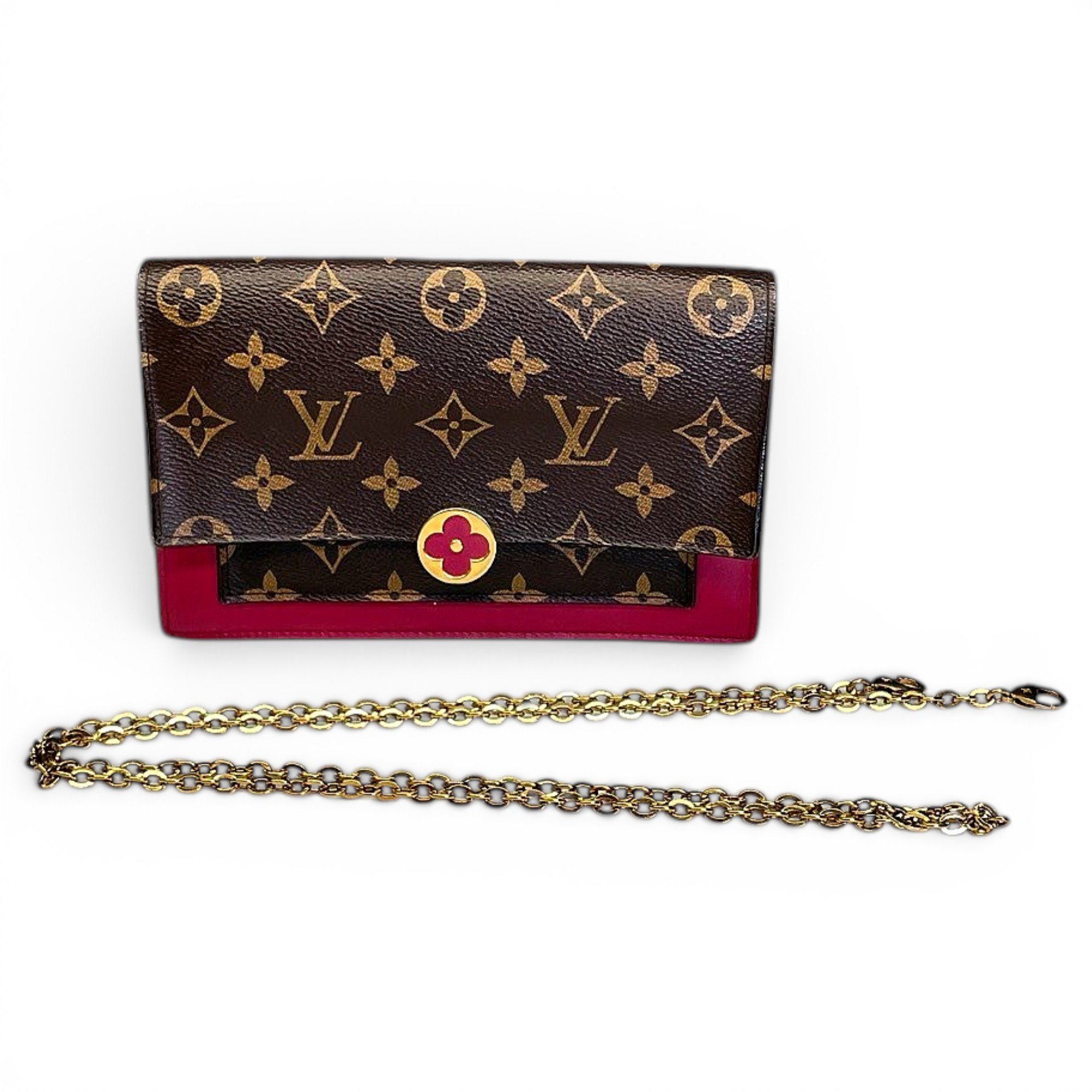 Flore chain leather handbag