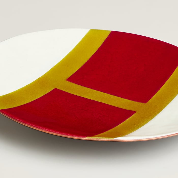 Jaune Citrine Sialk Change Tray