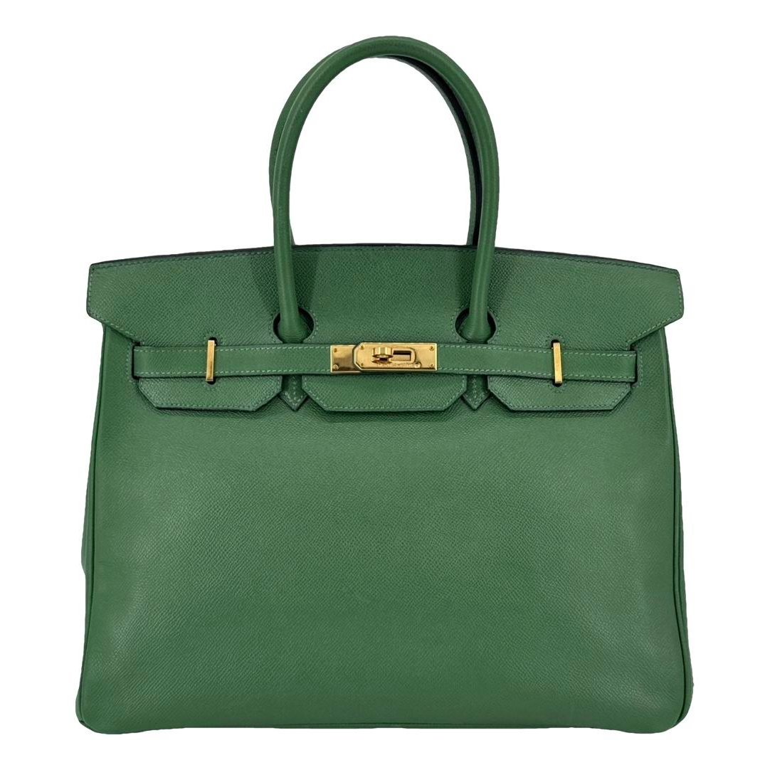 Birkin 35 leather handbag