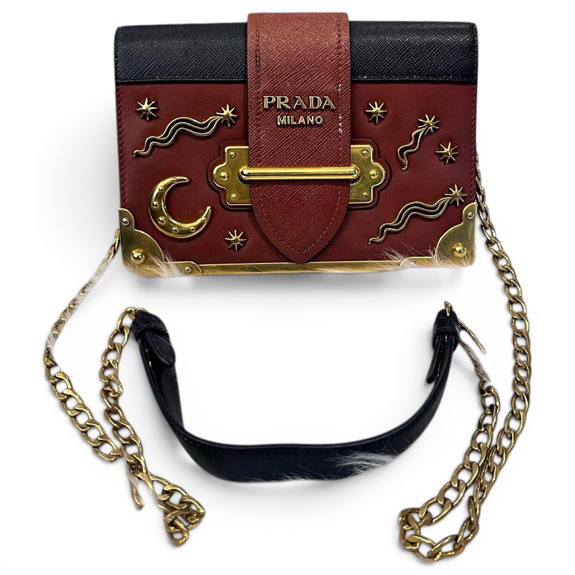 Cahier leather crossbody bag