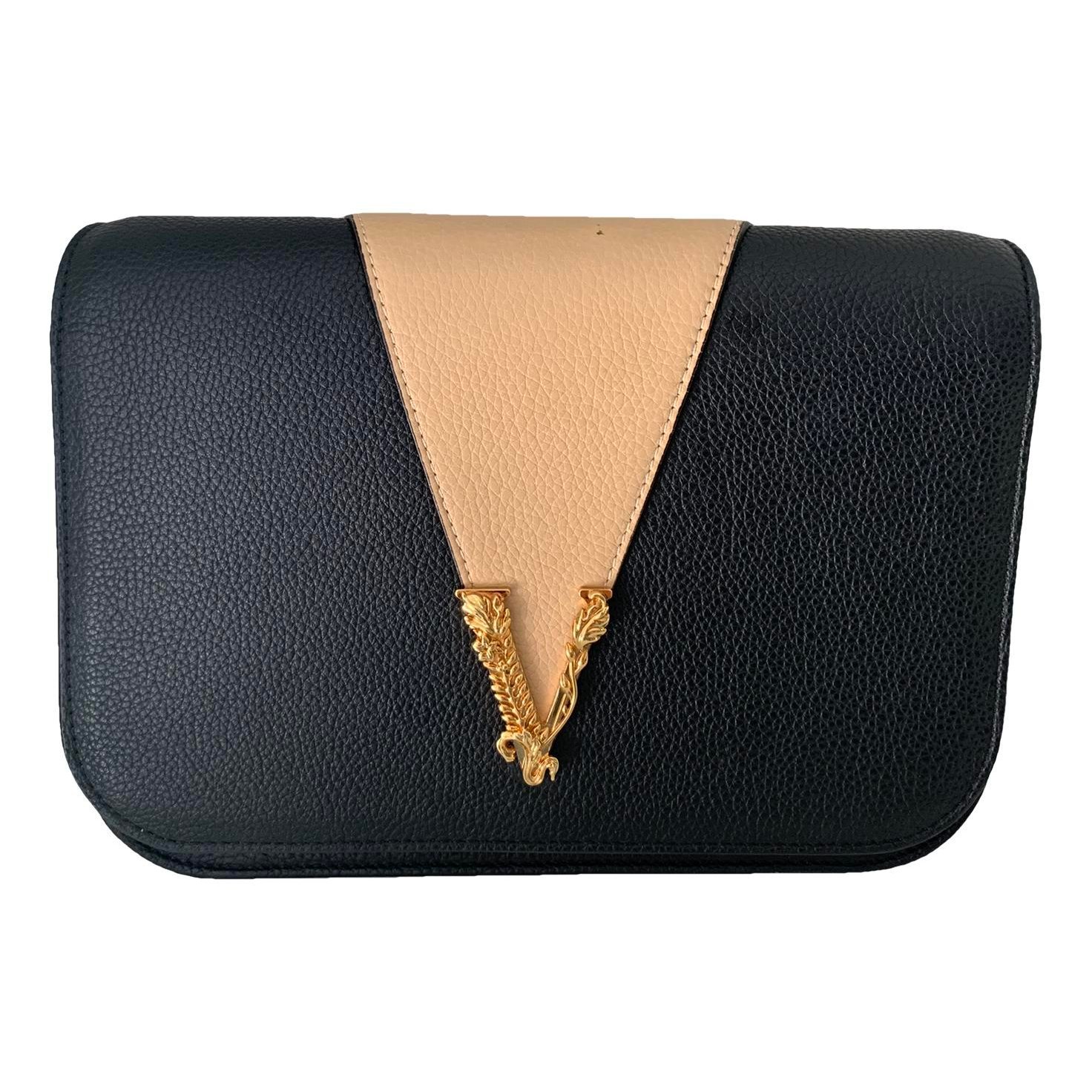 Versace Virtus leather handbag