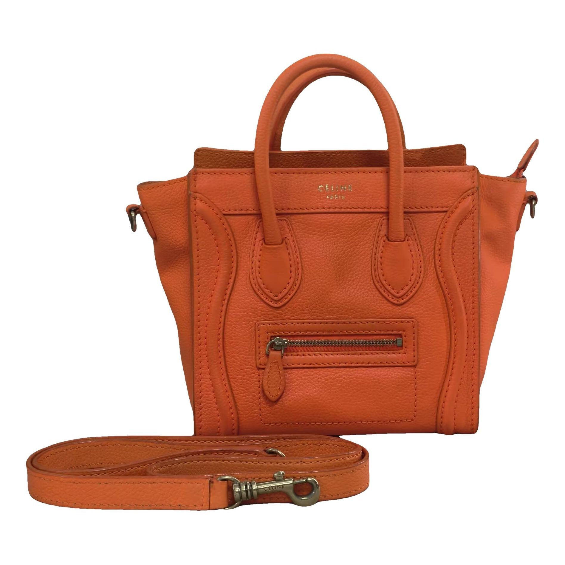 Nano Luggage leather handbag
