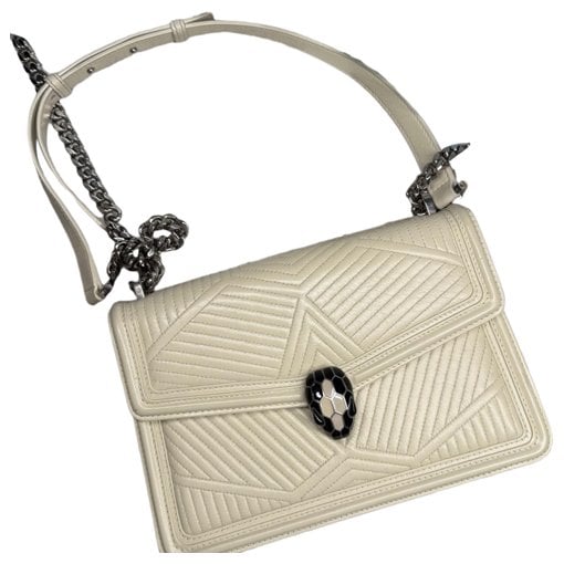 Serpenti leather handbag