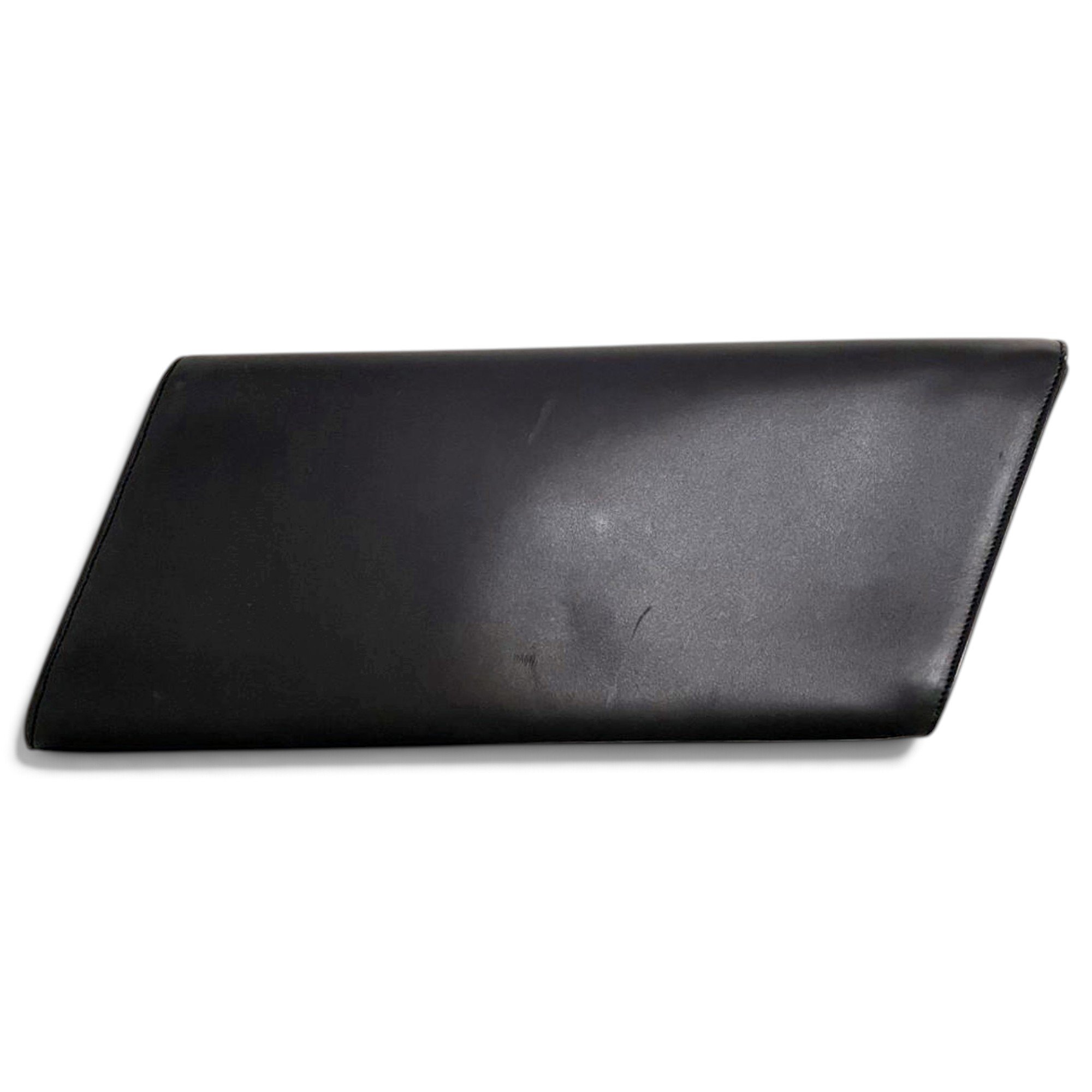Leather clutch bag