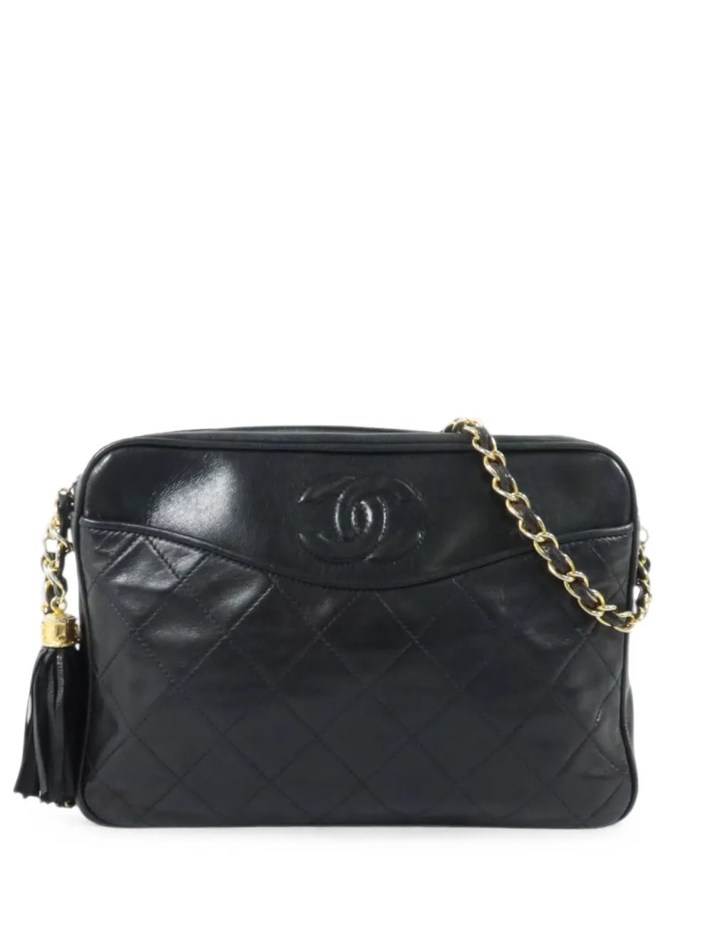 quilted CC shoulder bag