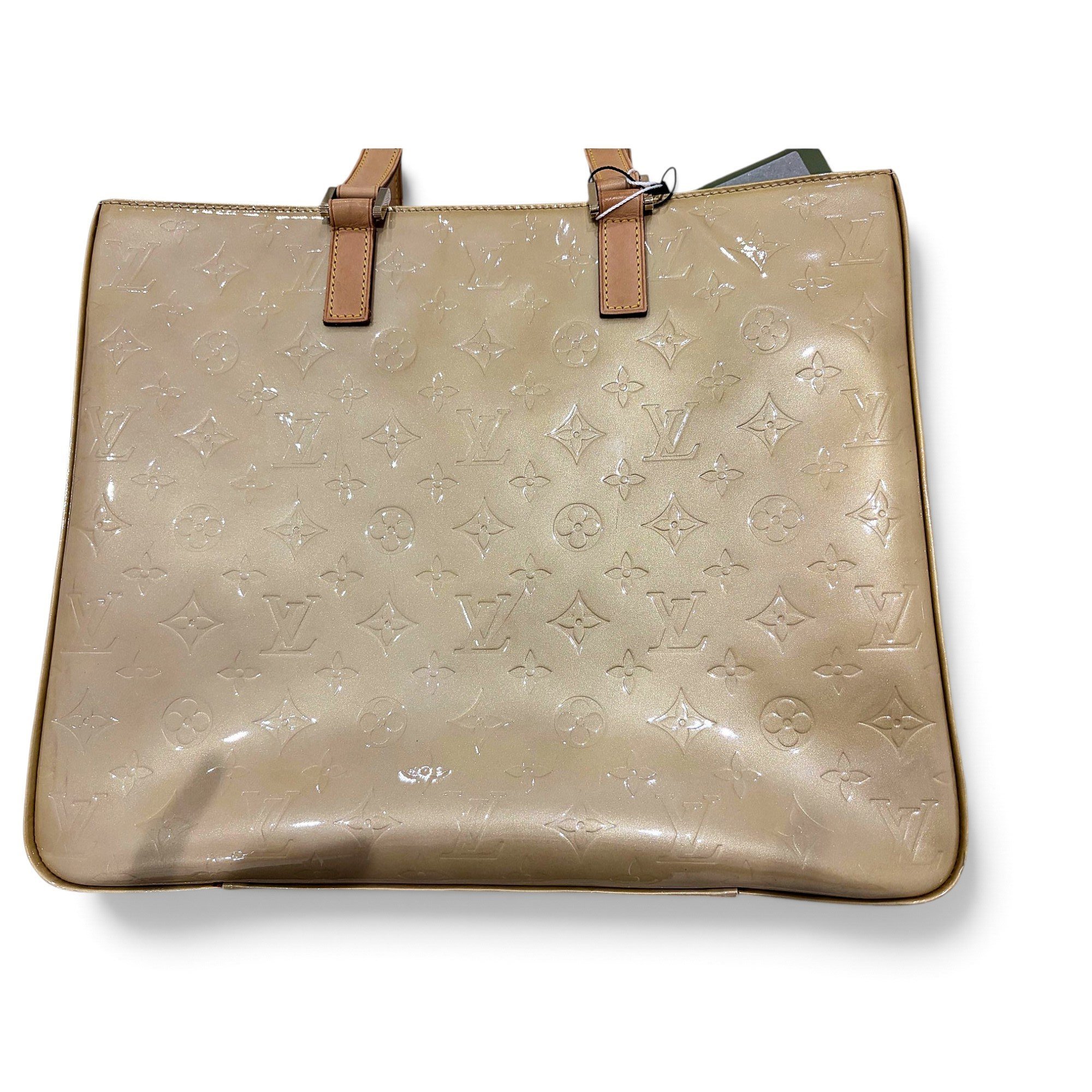 Houston patent leather tote
