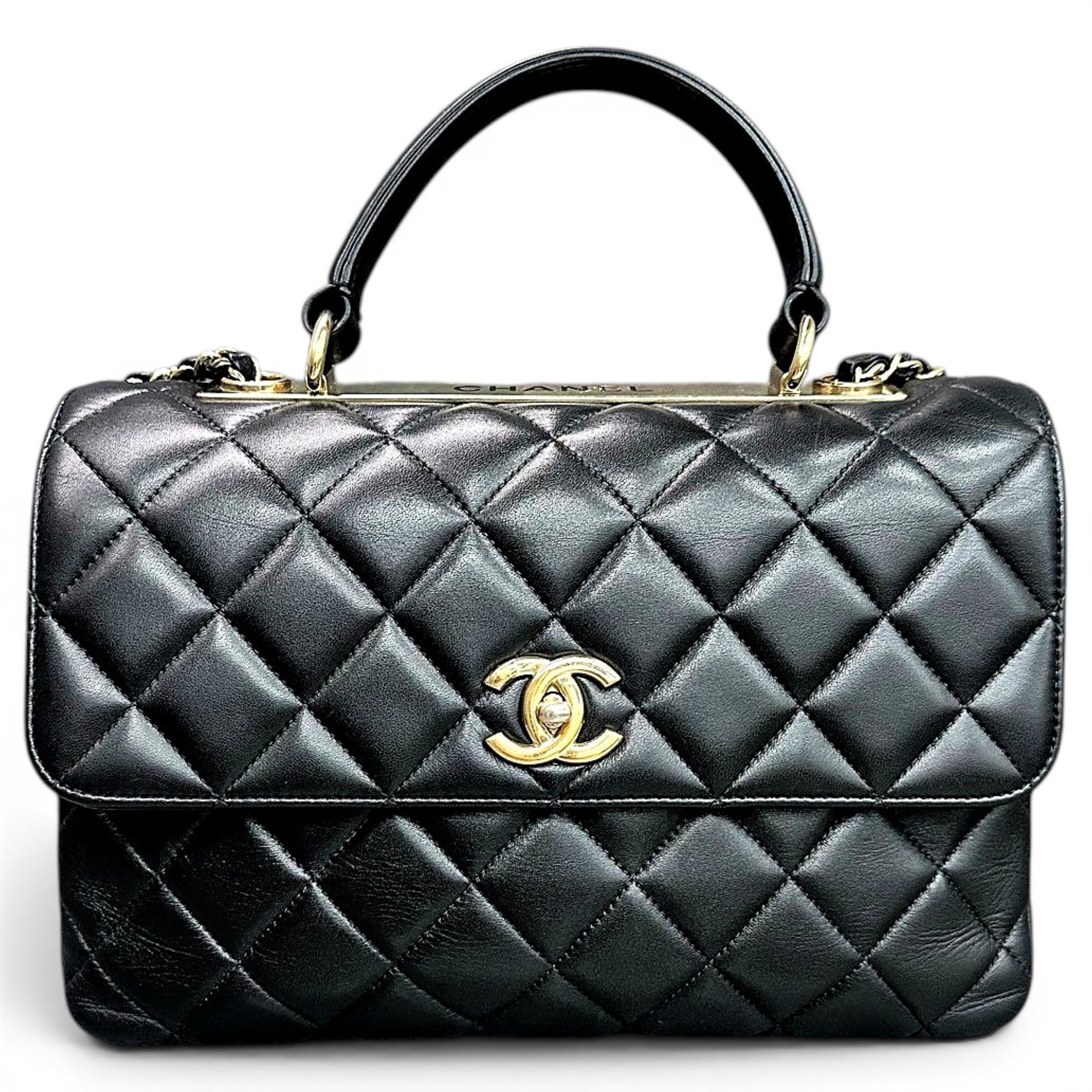 Coco Luxe leather handbag