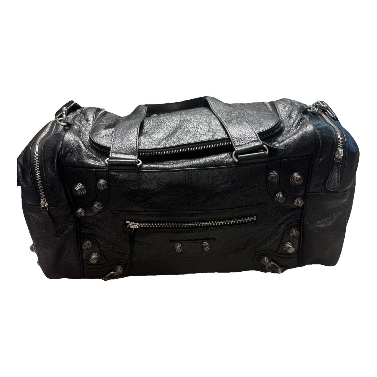 Leather travel bag