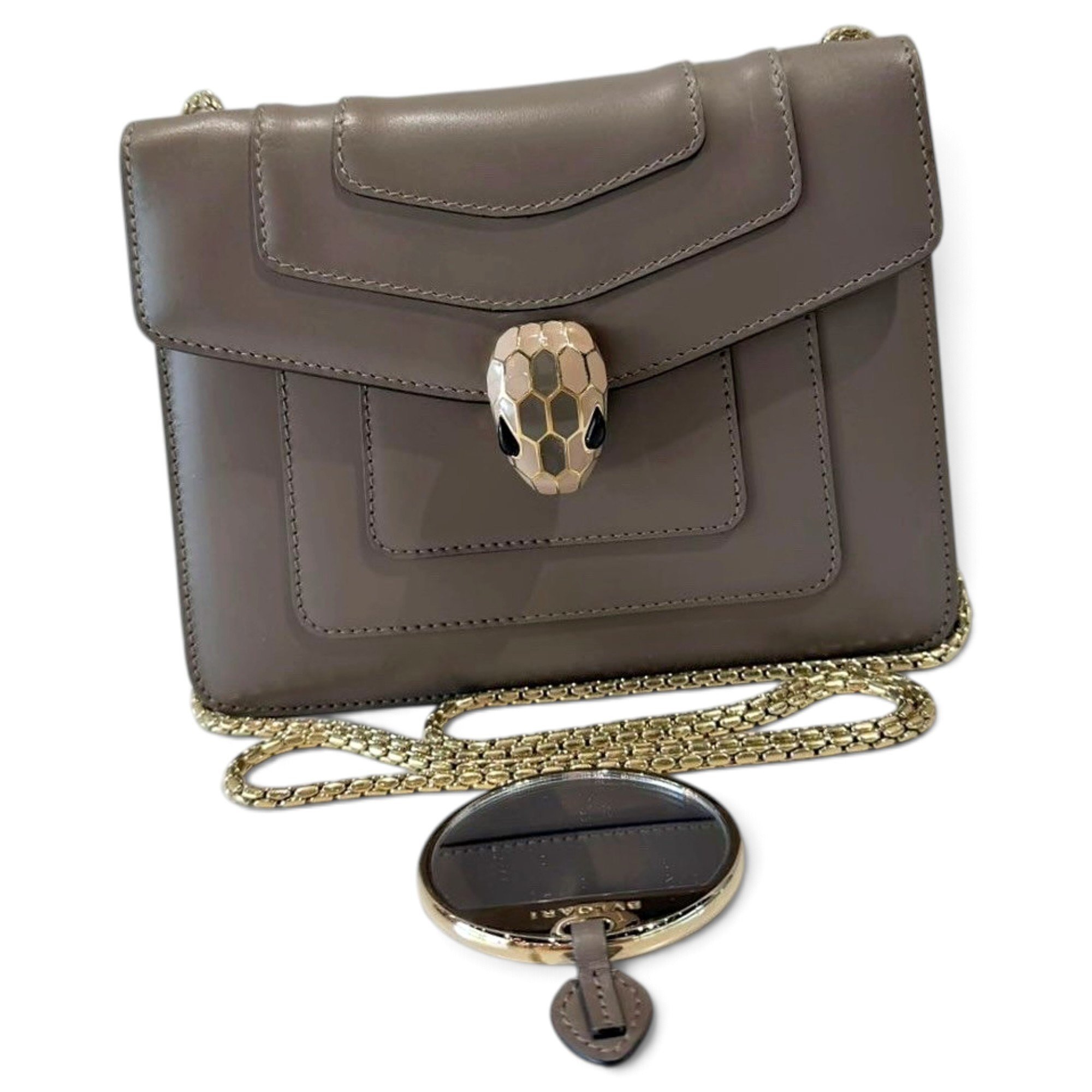 Bvlgari Serpenti leather handbag