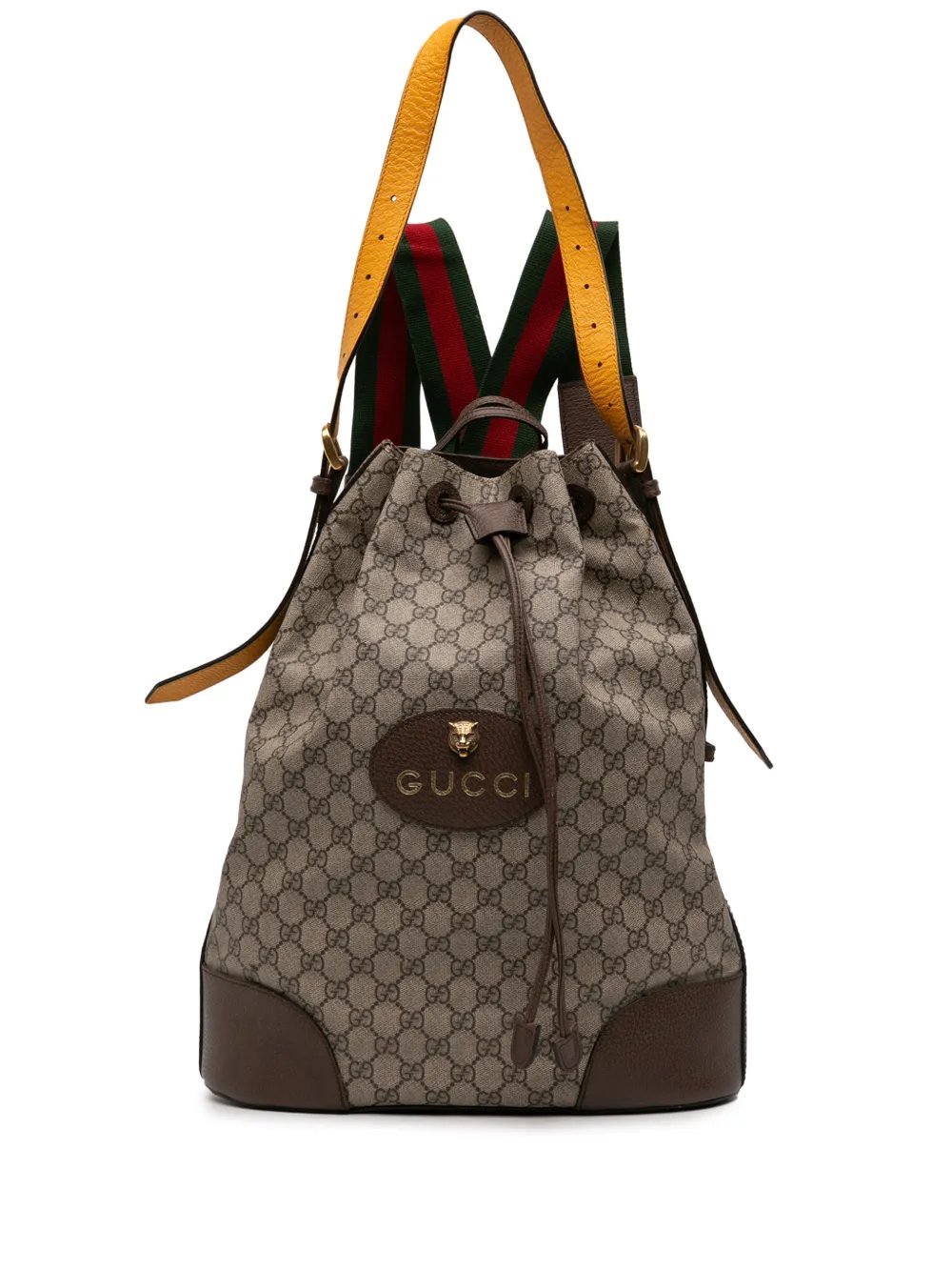 2016-2026 GG Supreme Web Neo Vintage Drawstring Bucket Bag satchel