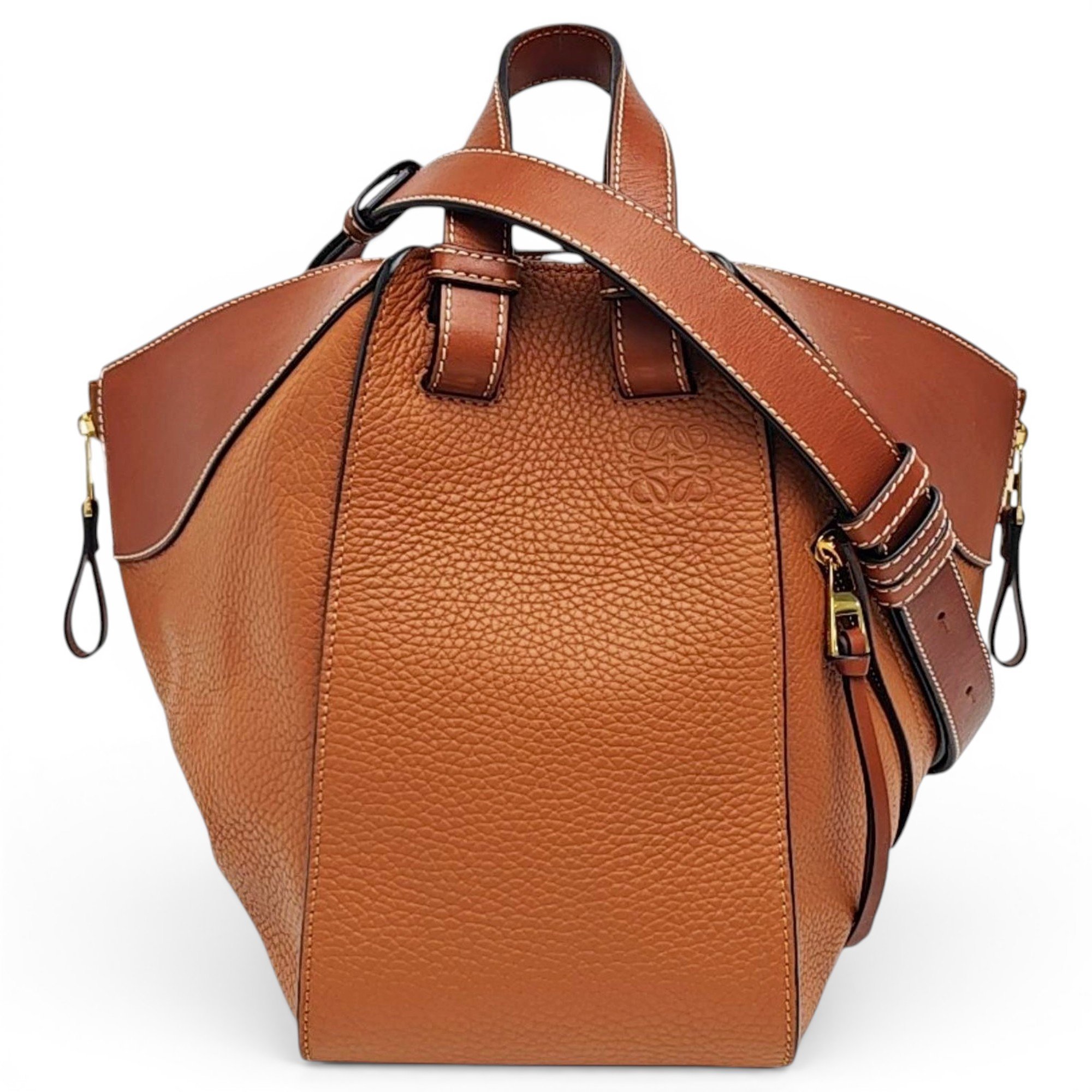 Hammock leather crossbody bag