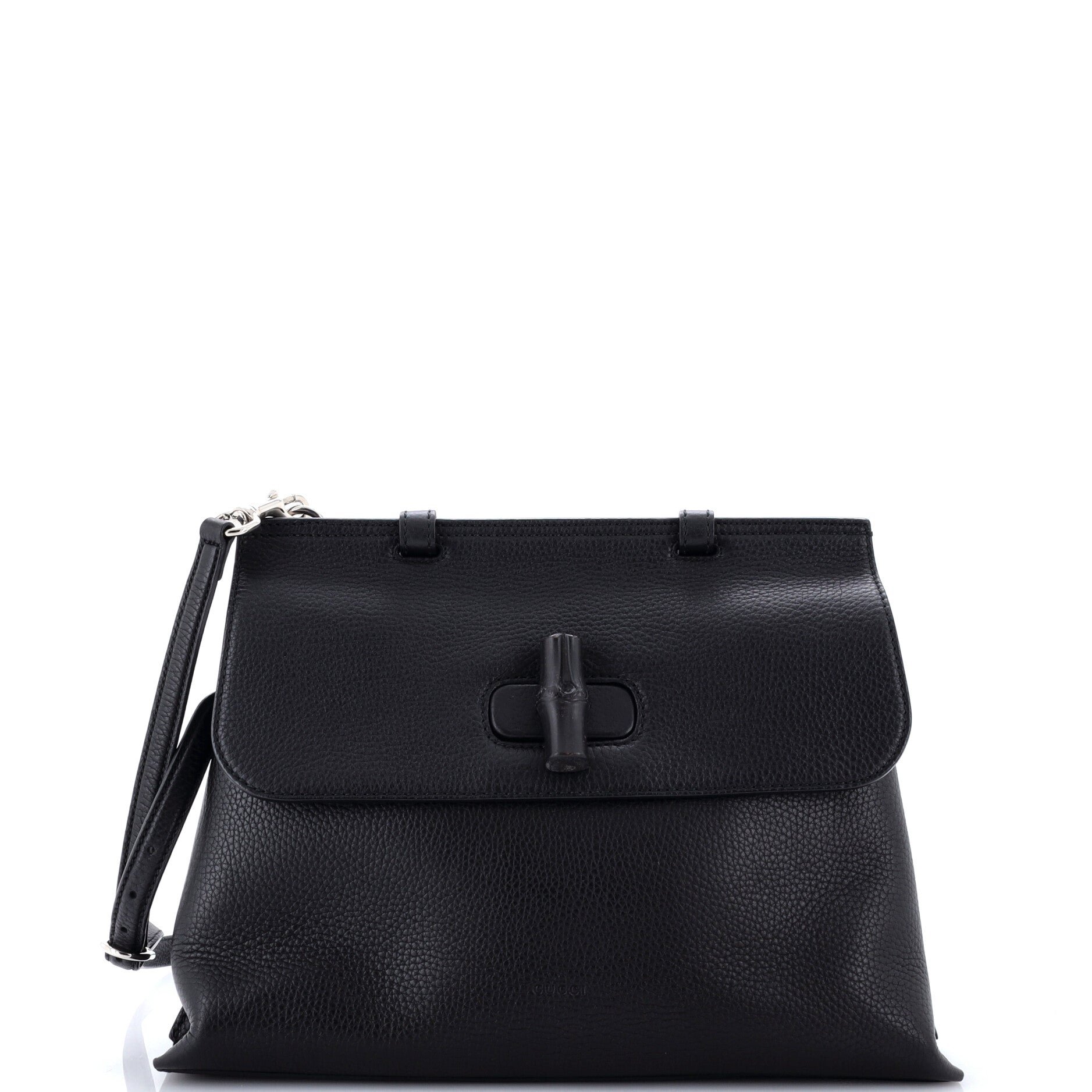 Bamboo Daily Top Handle Bag Leather Medium