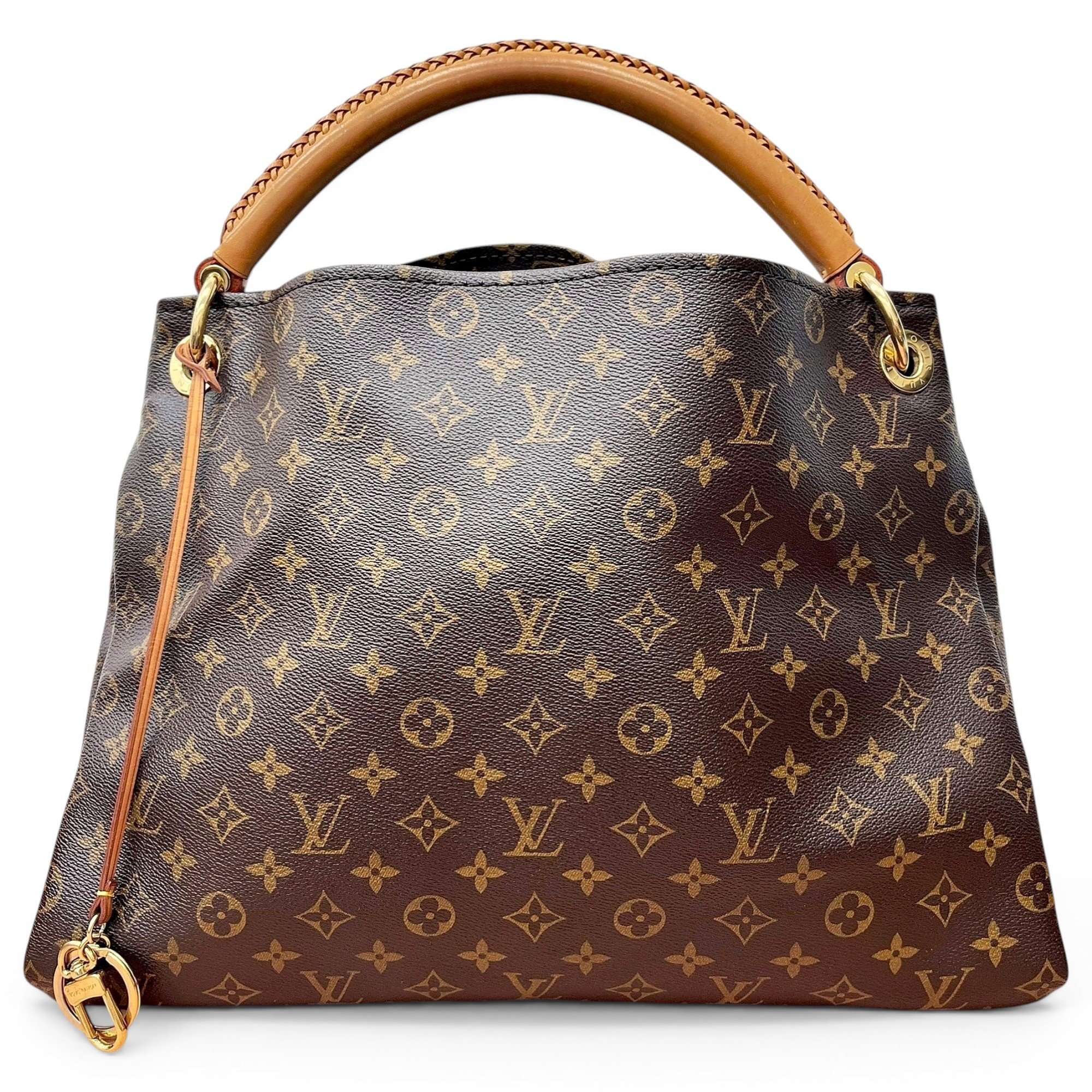 Artsy leather handbag