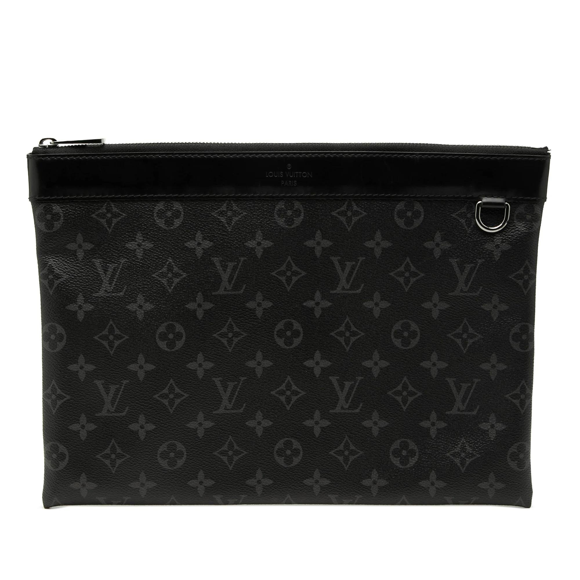 Leather clutch bag