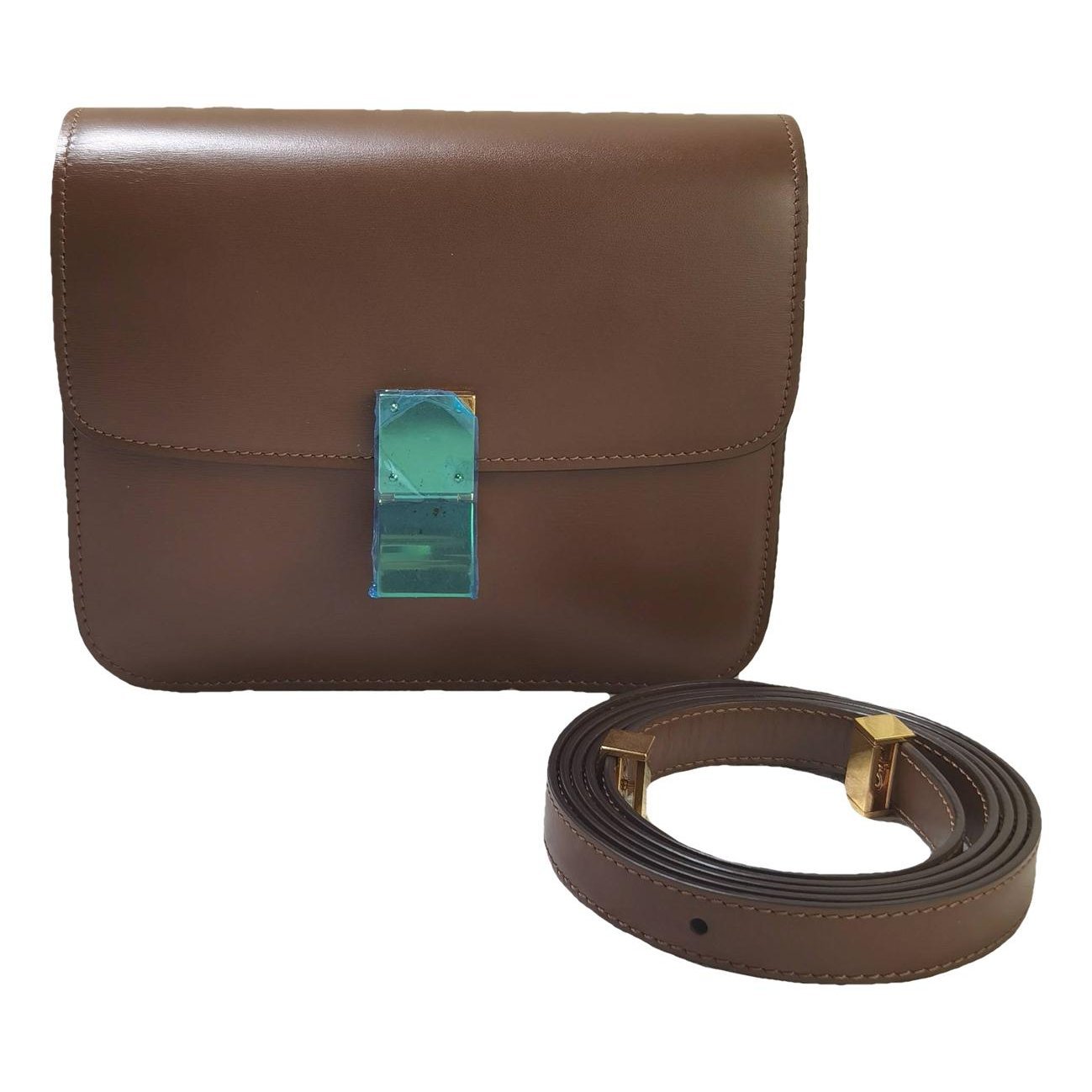 Classic leather crossbody bag