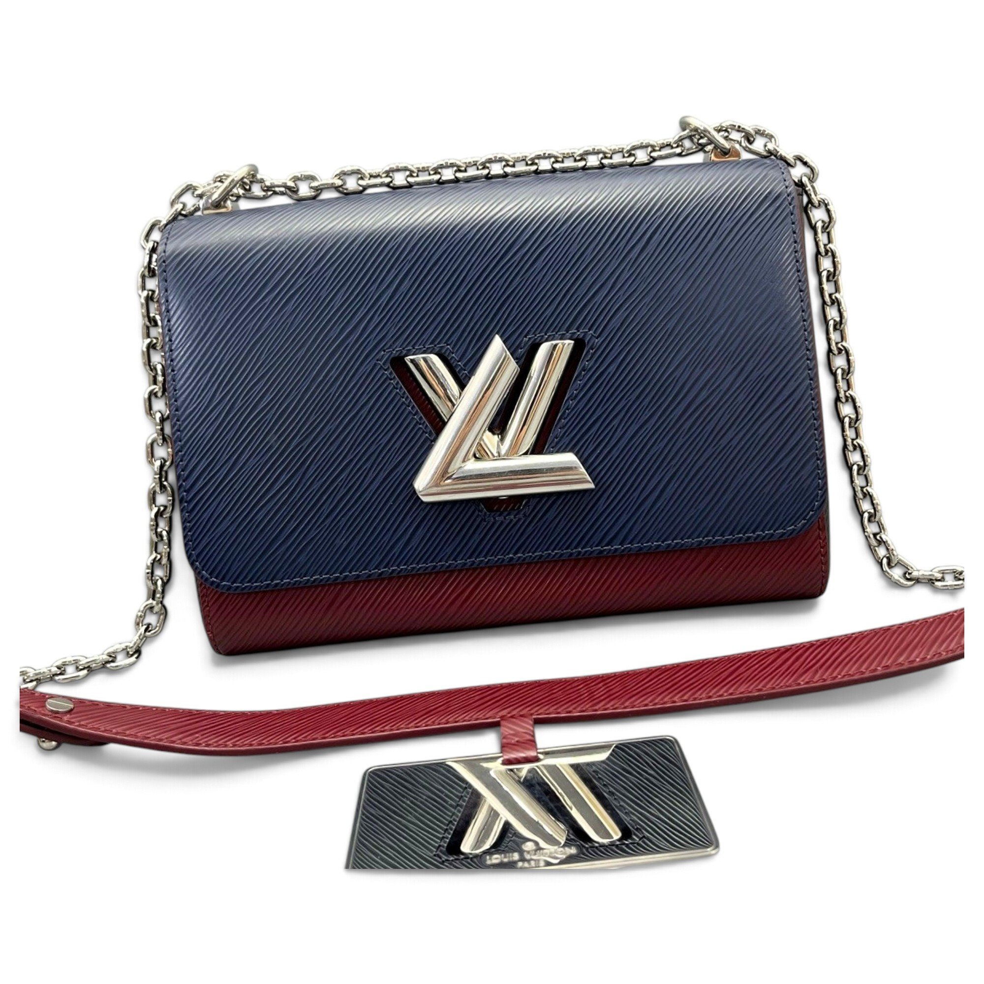 Twist leather handbag