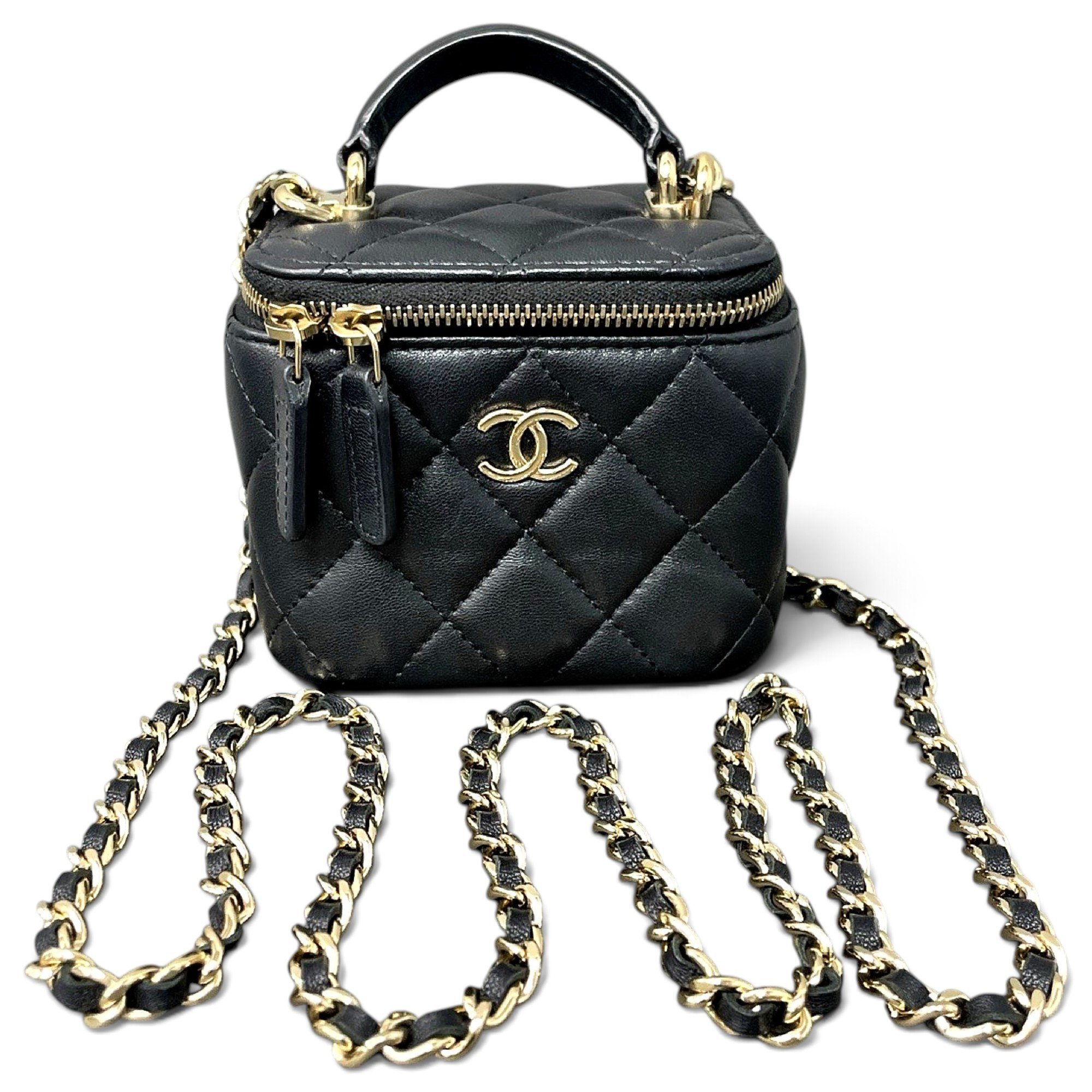 Vanity leather mini bag