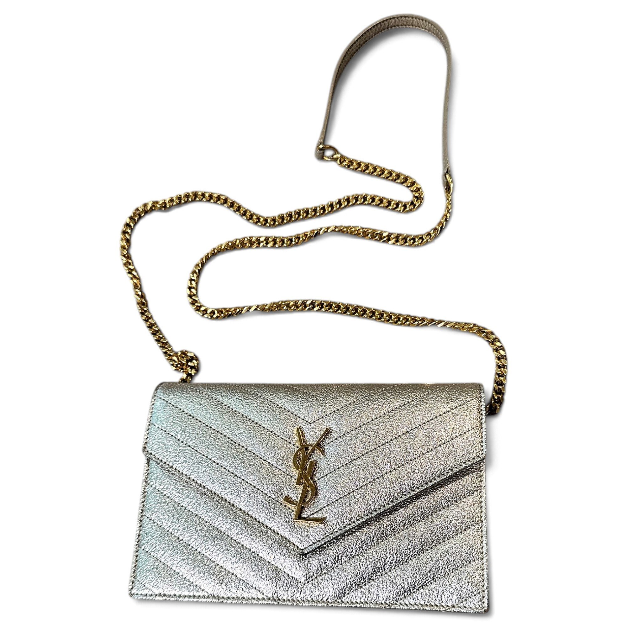 Cassandre leather clutch bag