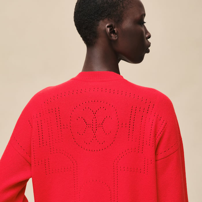 Rouge Amazone Cashmere Long-sleeve Cardigan