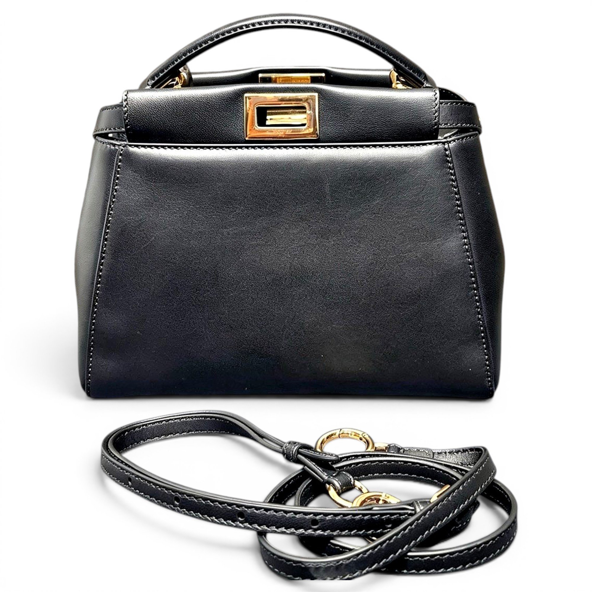 Peekaboo leather handbag