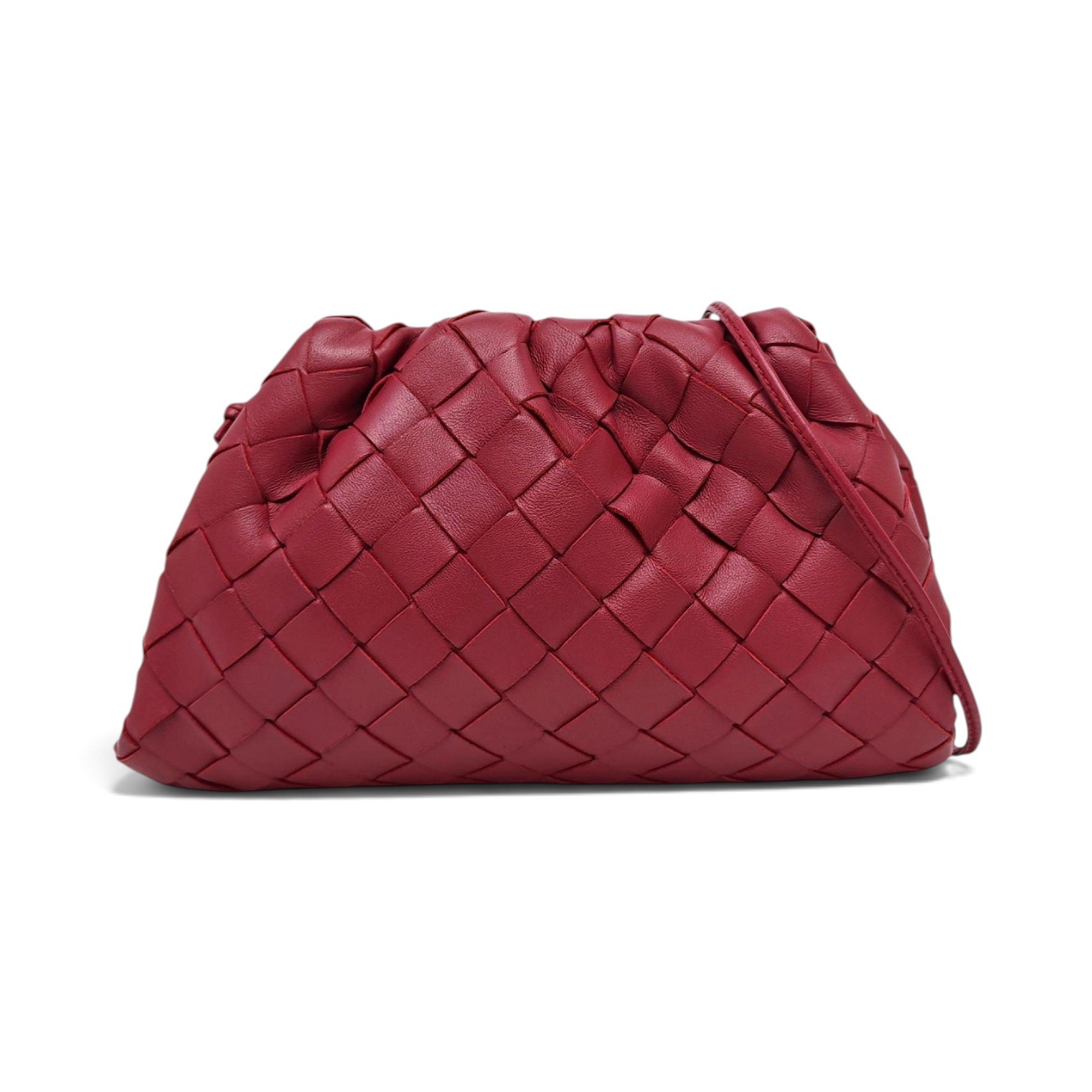 Pouch leather handbag