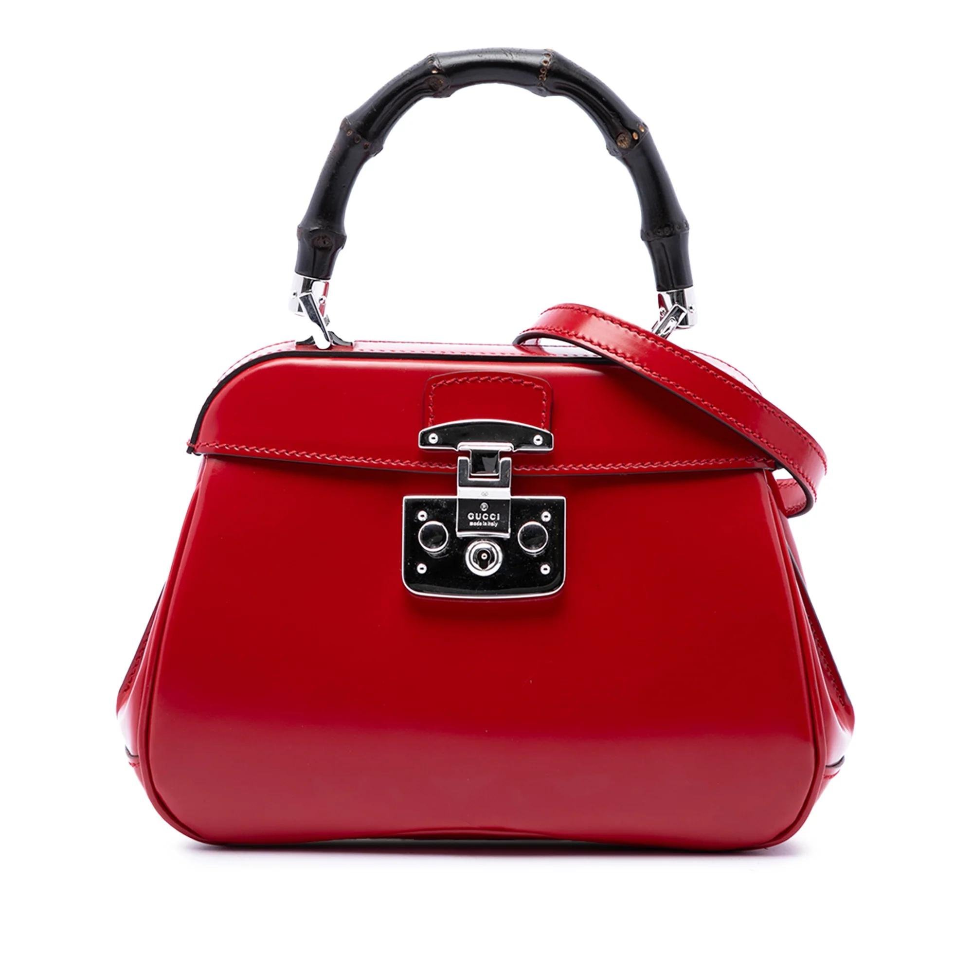 Bamboo leather handbag