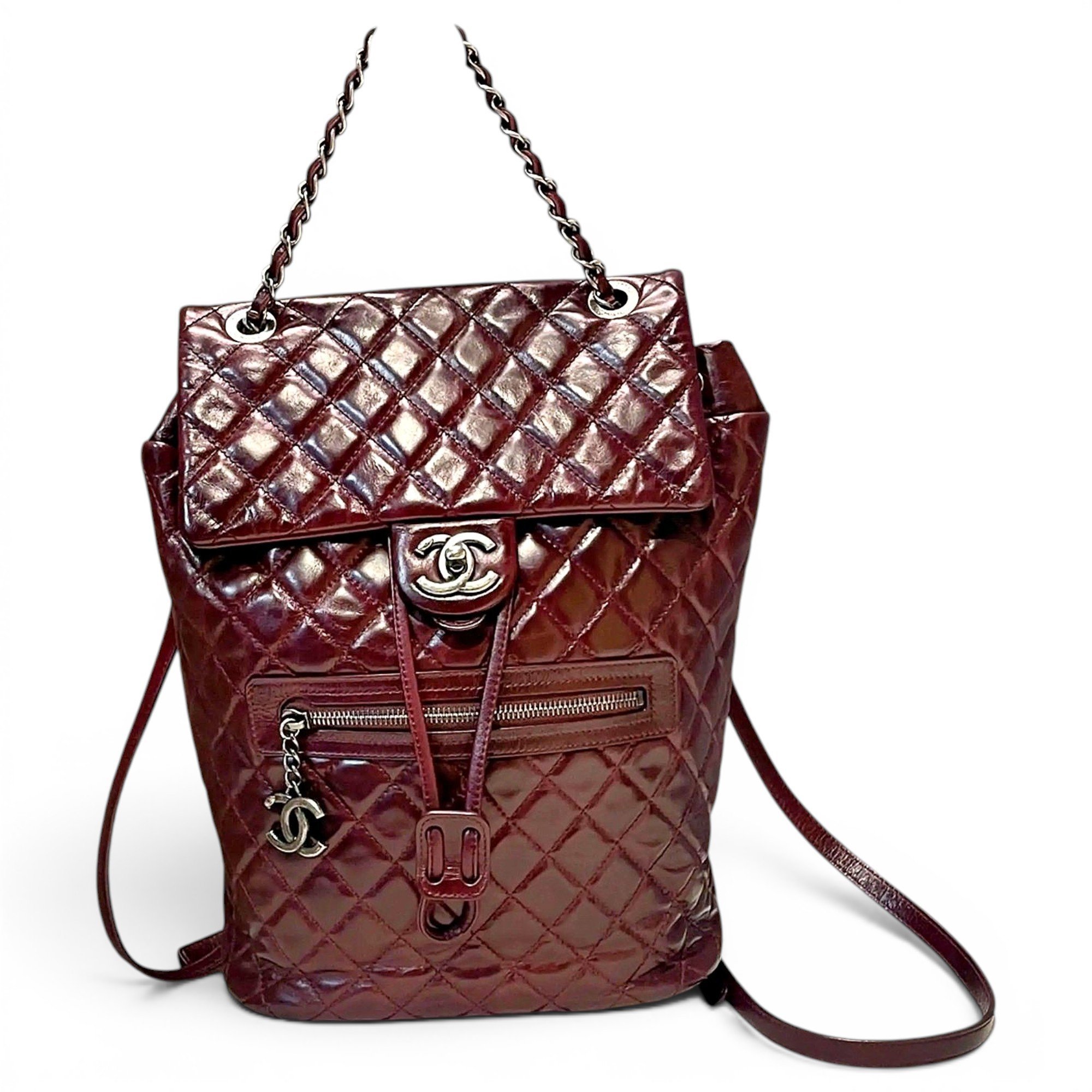 Leather backpack