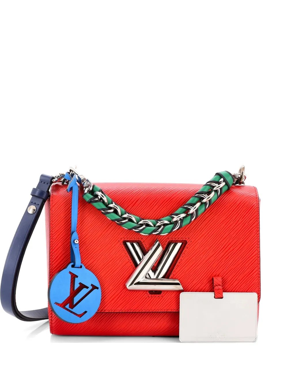 Braided Handle Twist Bag Epi Leather MM crossbody bag