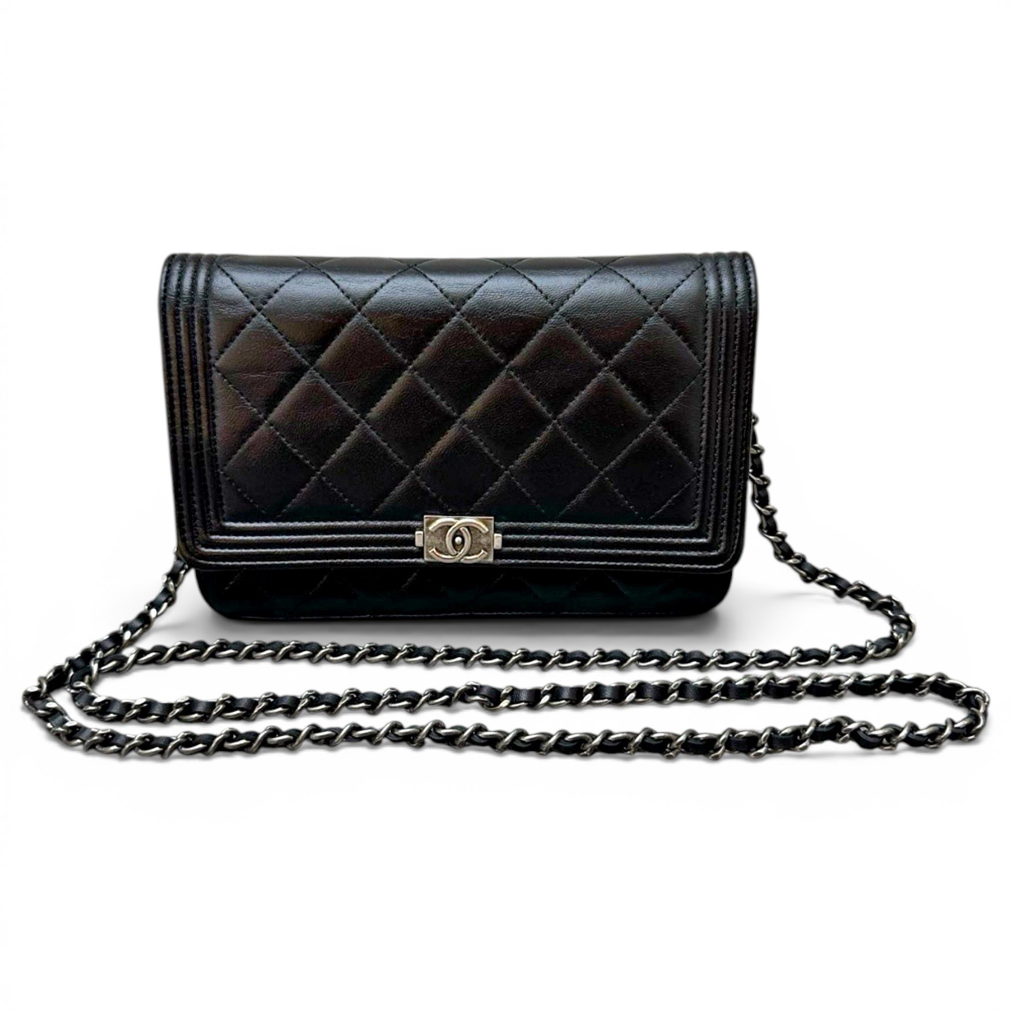 Boy leather crossbody bag