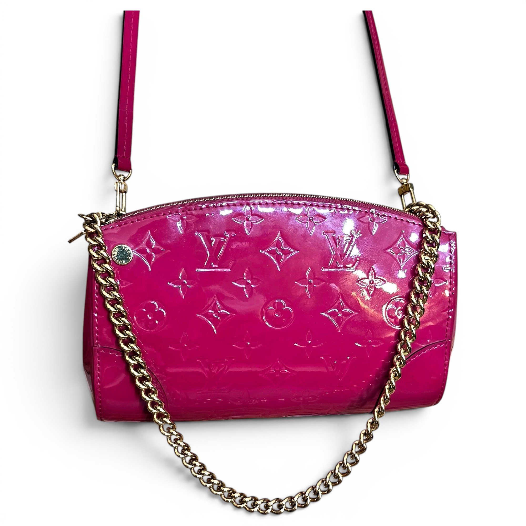 Sunset Boulevard patent leather handbag
