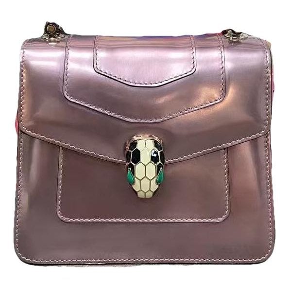 Serpenti leather handbag